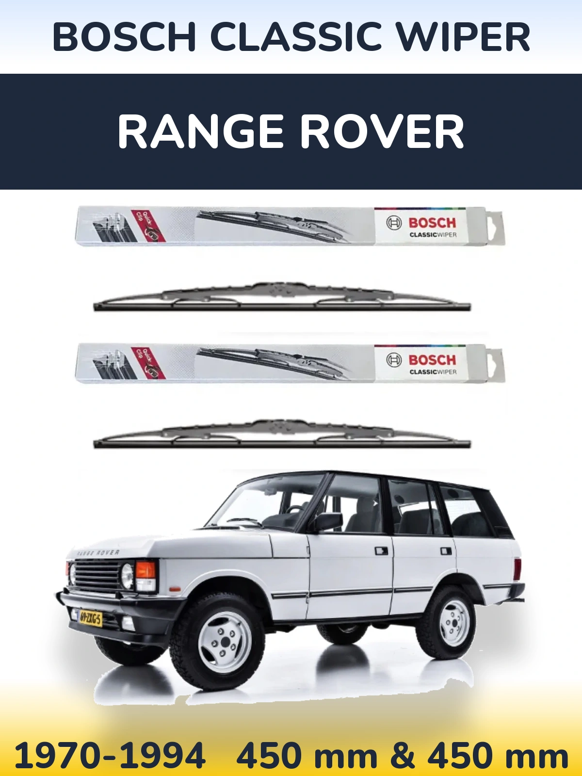 Ștergătoare BOSCH Classic Wiper pentru Range Rover 