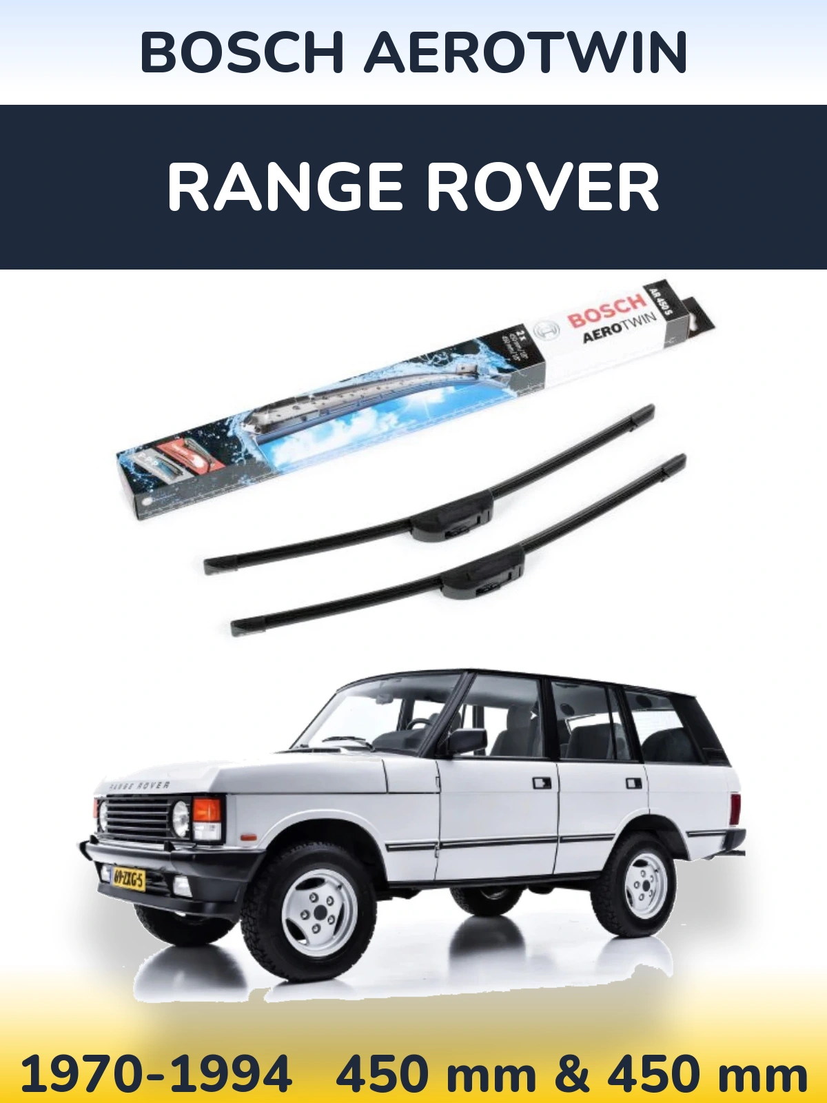 Ștergătoare BOSCH AeroTwin pentru Range Rover 