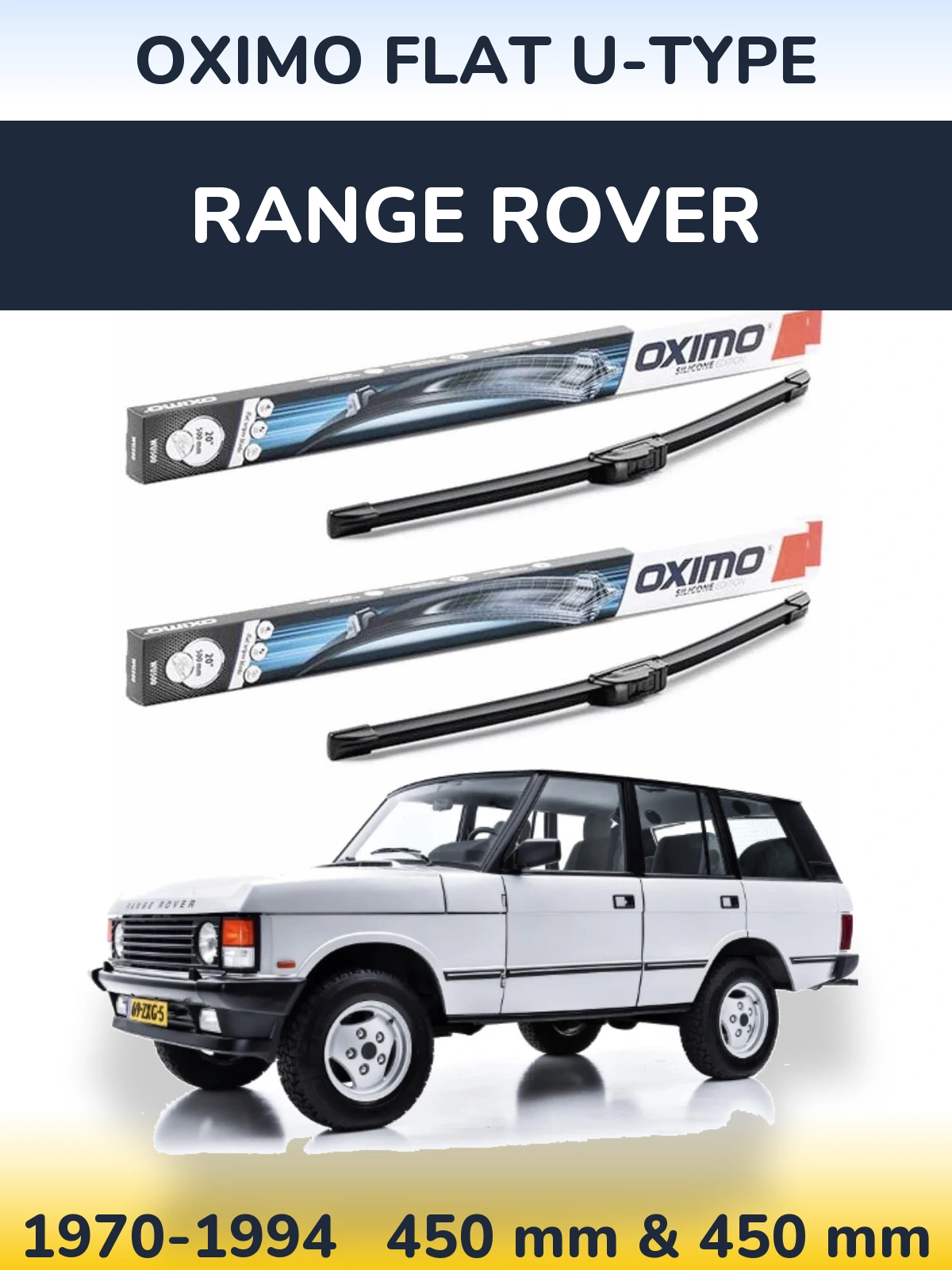 Ștergătoare Oximo Flat U-type pentru Range Rover 