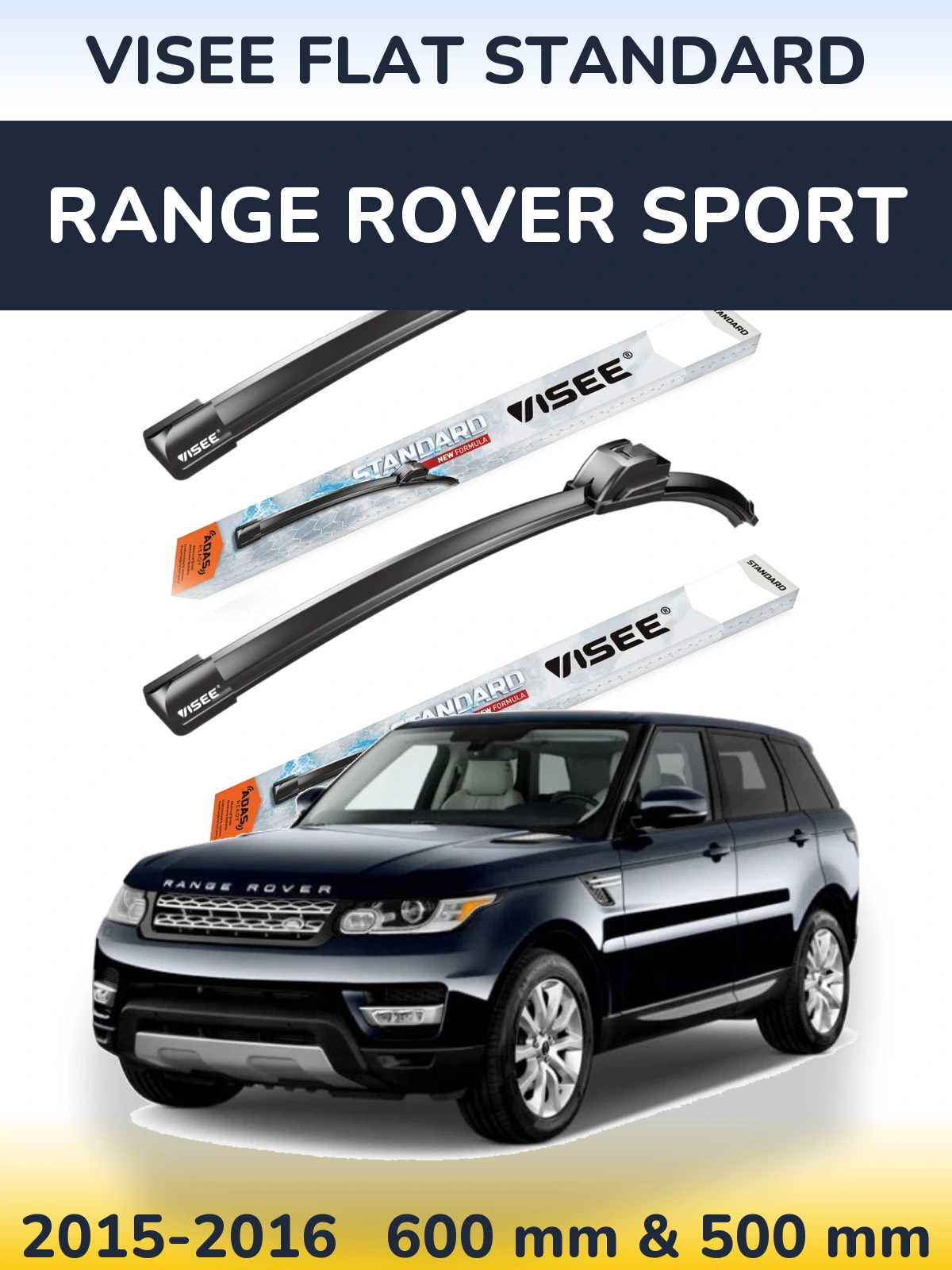 Ștergătoare VISEE FLAT STANDARD pentru Range Rover Sport