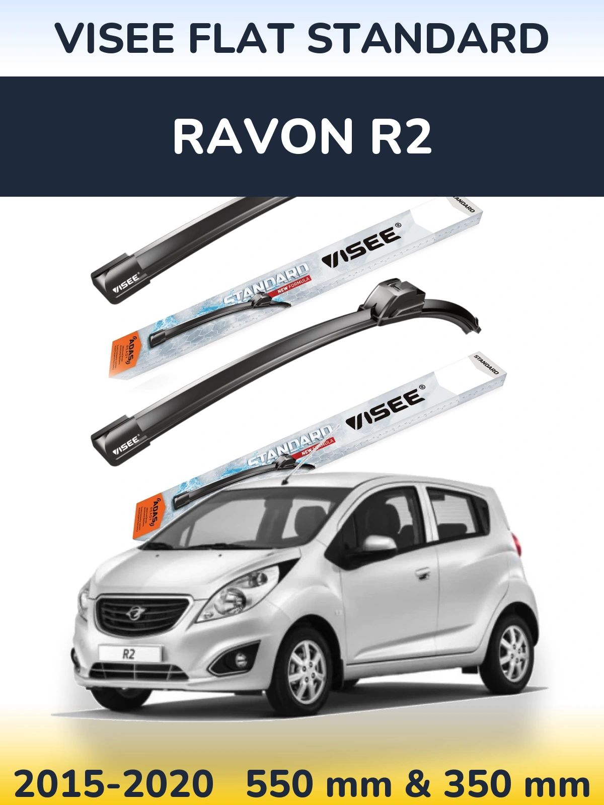 Ștergătoare VISEE FLAT STANDARD pentru Ravon R2