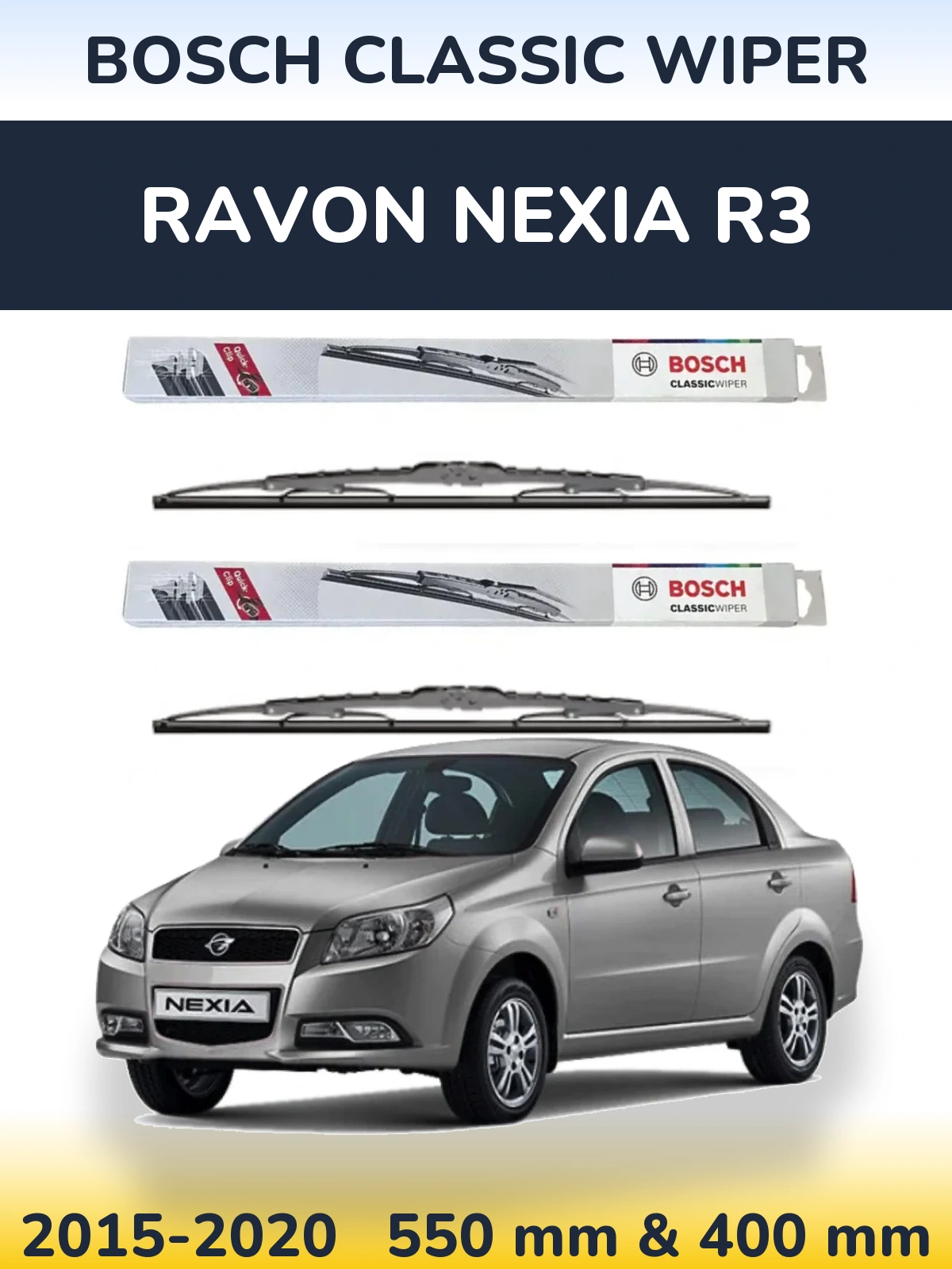 Ștergătoare BOSCH Classic Wiper pentru Ravon Nexia R3