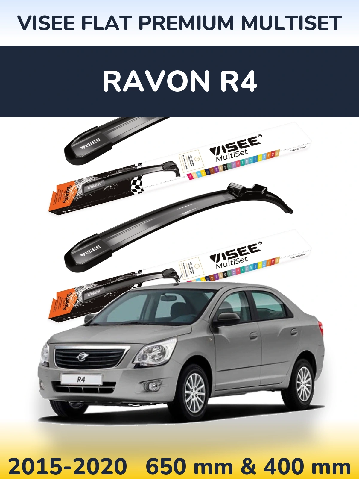 Ștergătoare VISEE FLAT PREMIUM MultiSet pentru Ravon R4