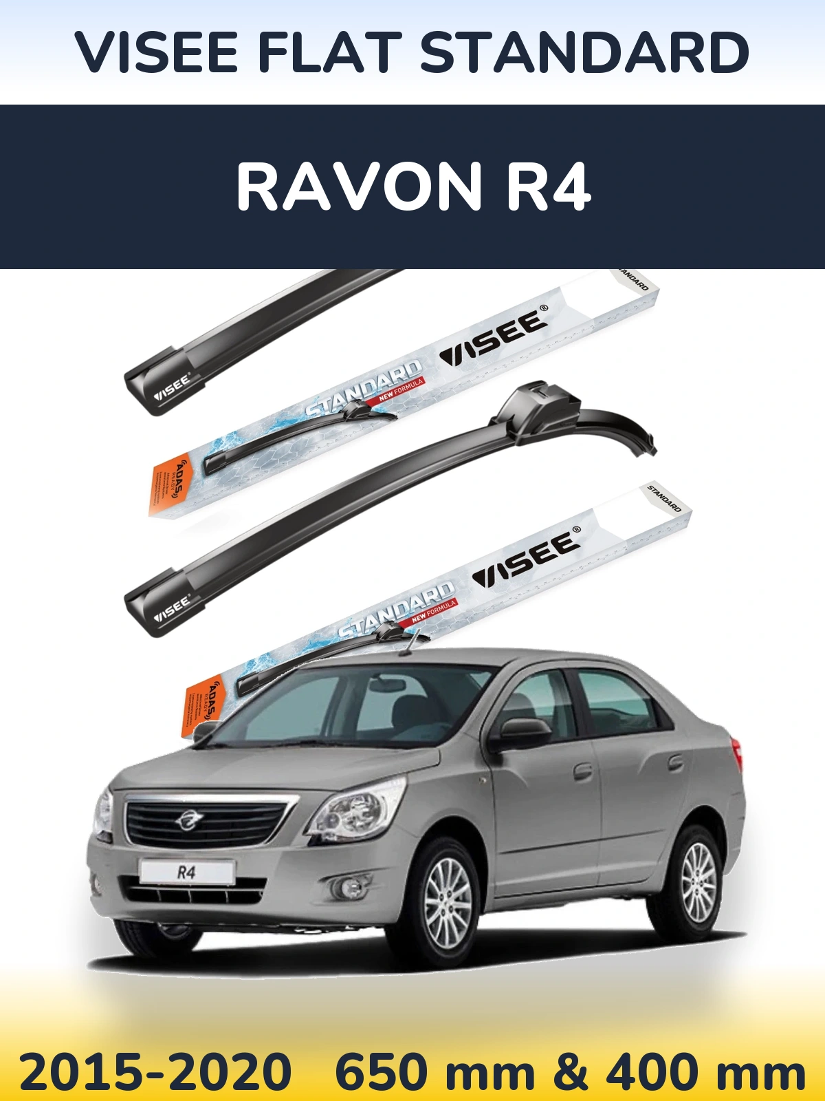 Ștergătoare VISEE FLAT STANDARD pentru Ravon R4