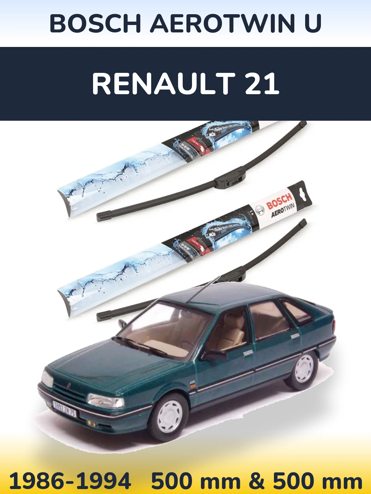 Ștergătoare BOSCH AeroTwin U pentru Renault 21
