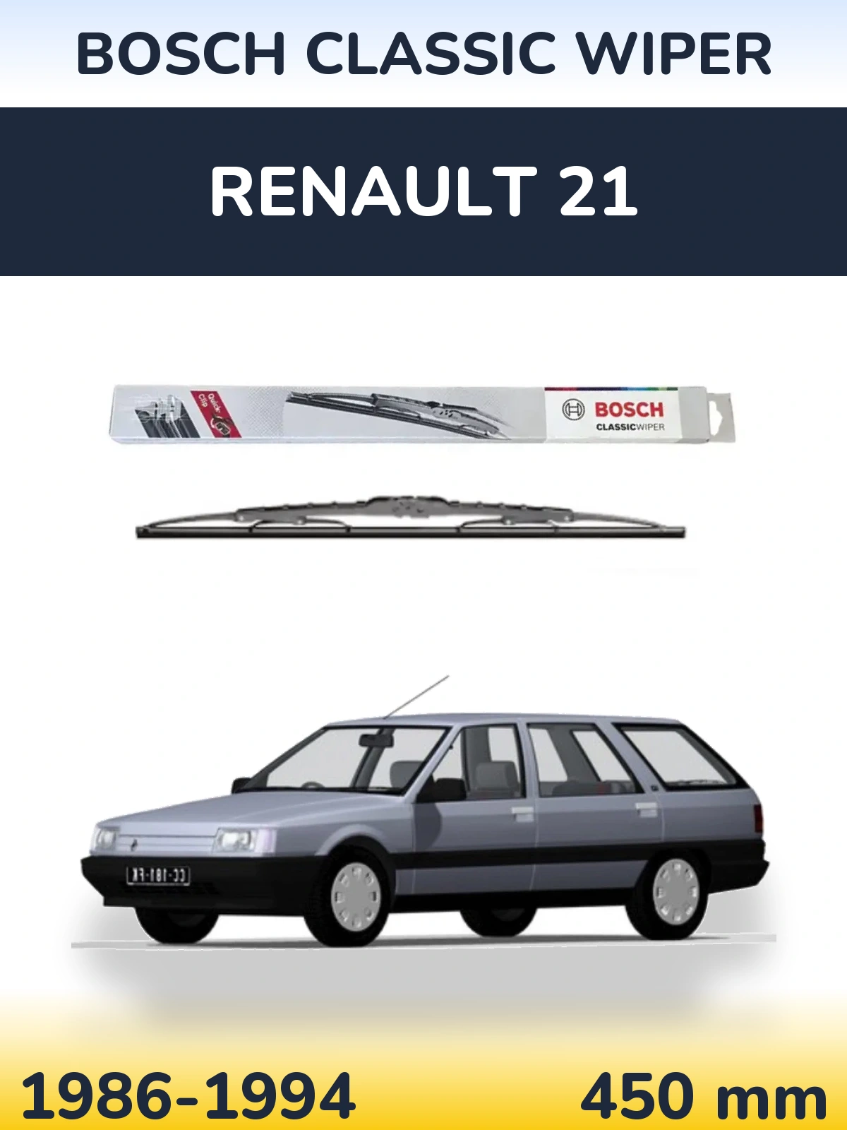 Ștergătoare BOSCH Classic Wiper pentru Renault 21