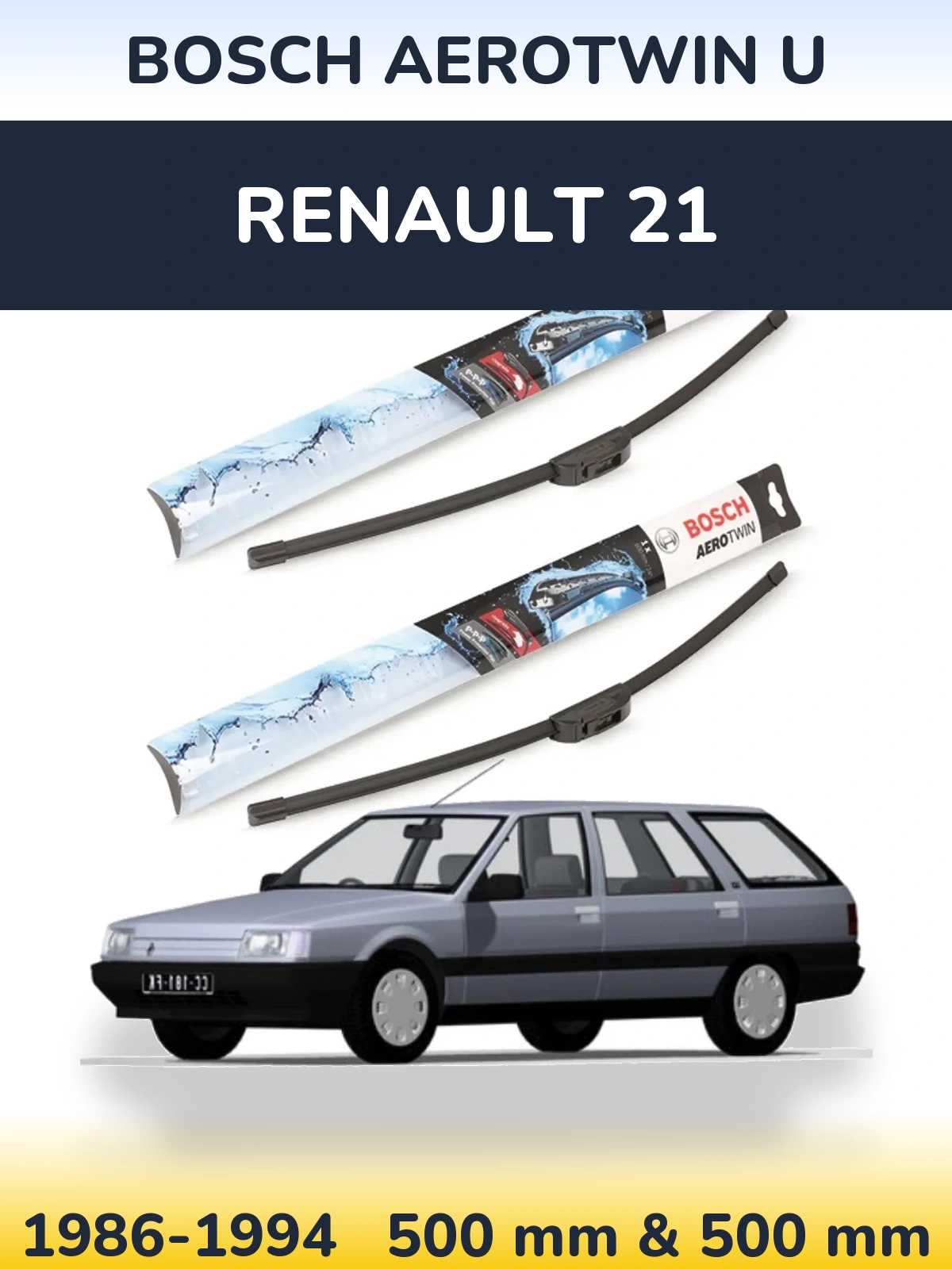 Ștergătoare BOSCH AeroTwin U pentru Renault 21
