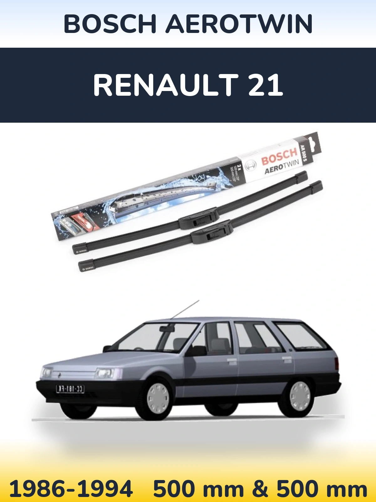Ștergătoare BOSCH AeroTwin pentru Renault 21