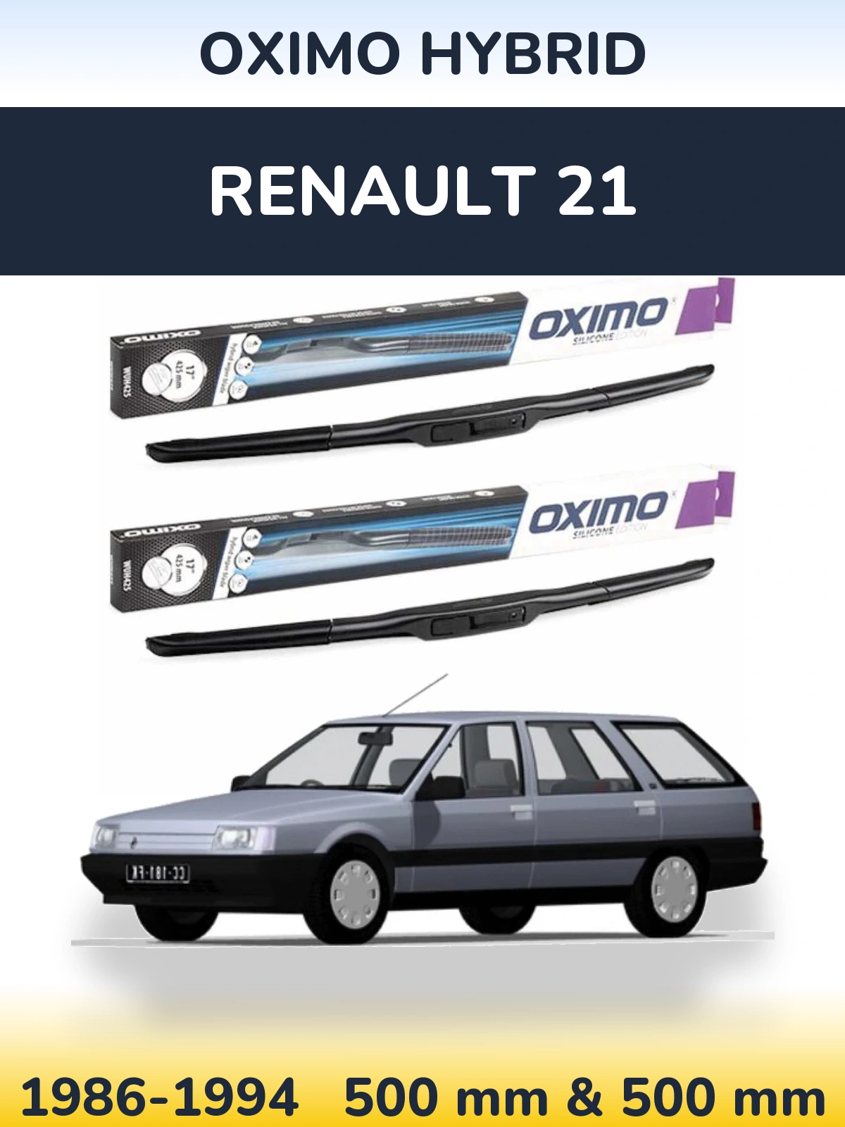 Ștergătoare Oximo Hybrid pentru Renault 21