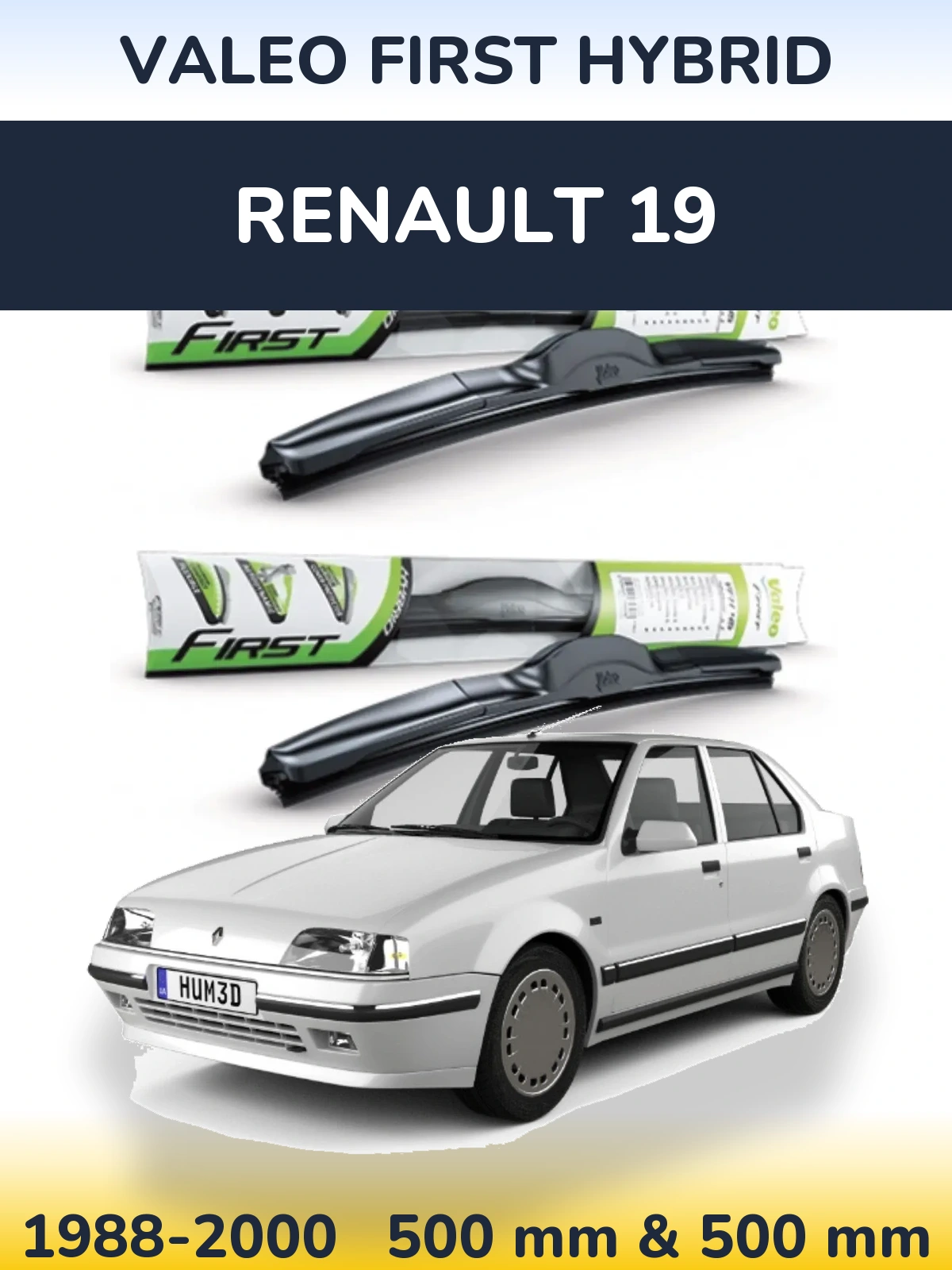 Ștergătoare Valeo First Hybrid pentru Renault 19