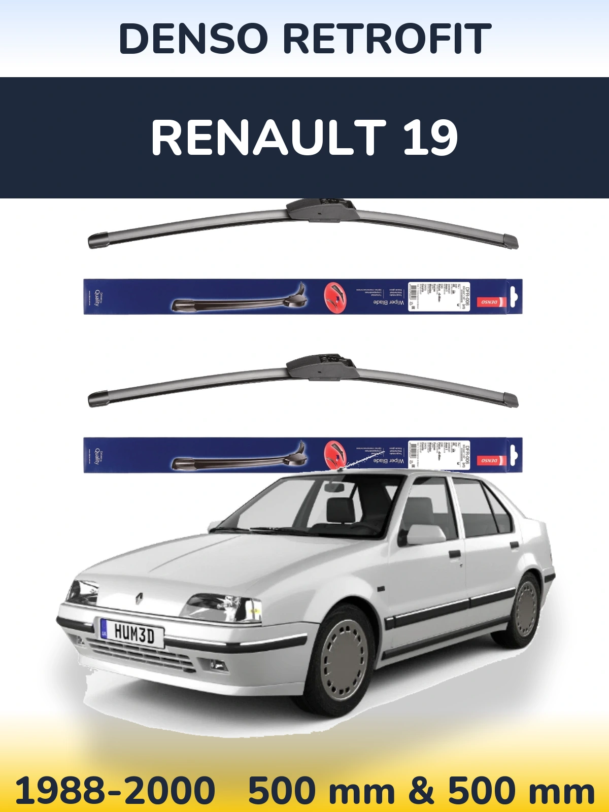 Ștergătoare Denso Retrofit pentru Renault 19