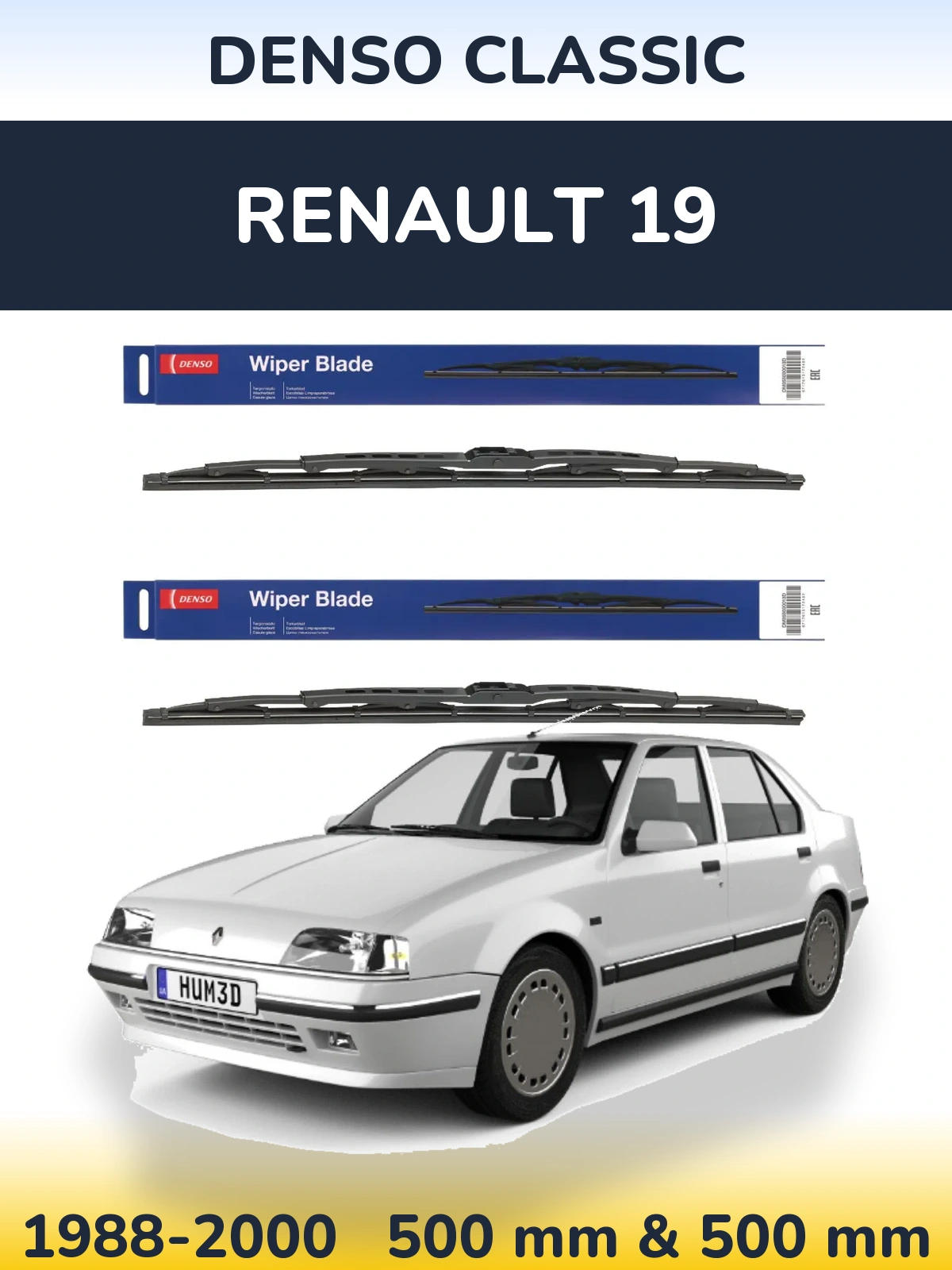 Ștergătoare Denso Classic pentru Renault 19