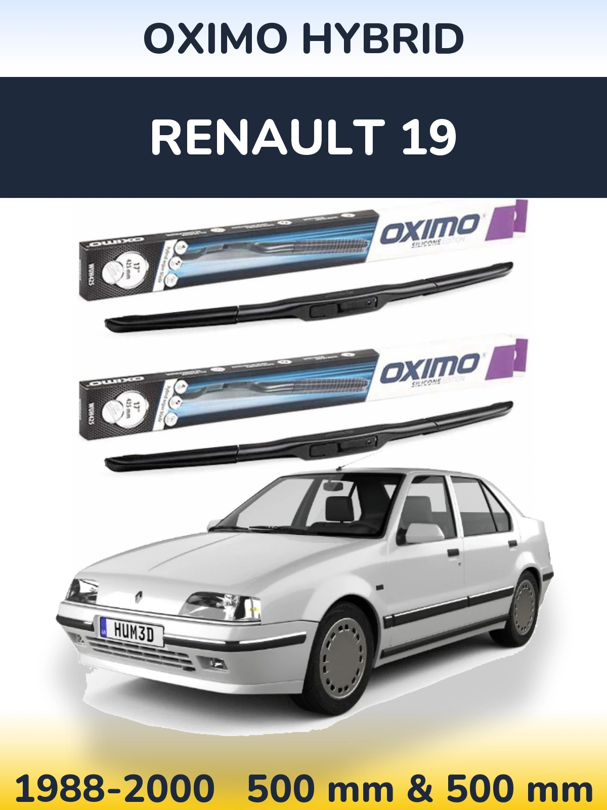 Ștergătoare Oximo Hybrid pentru Renault 19