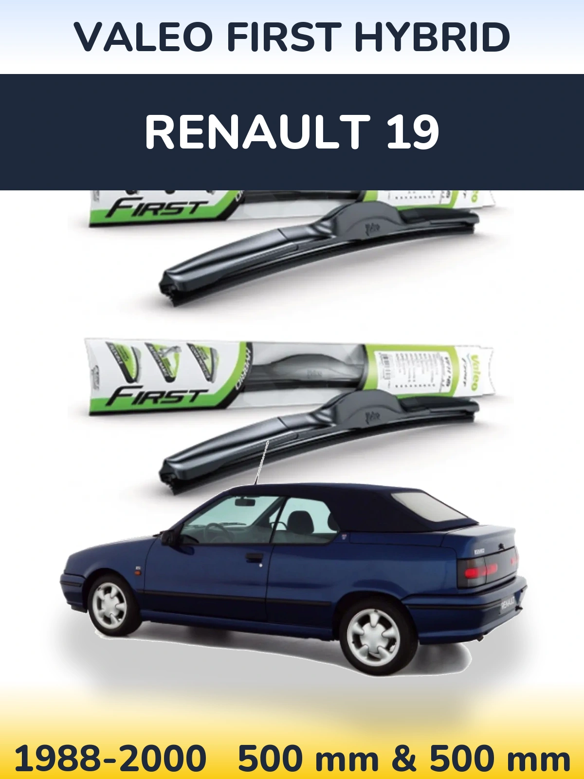 Ștergătoare Valeo First Hybrid pentru Renault 19