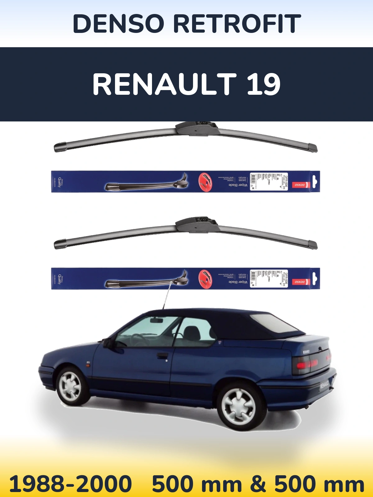 Ștergătoare Denso Retrofit pentru Renault 19