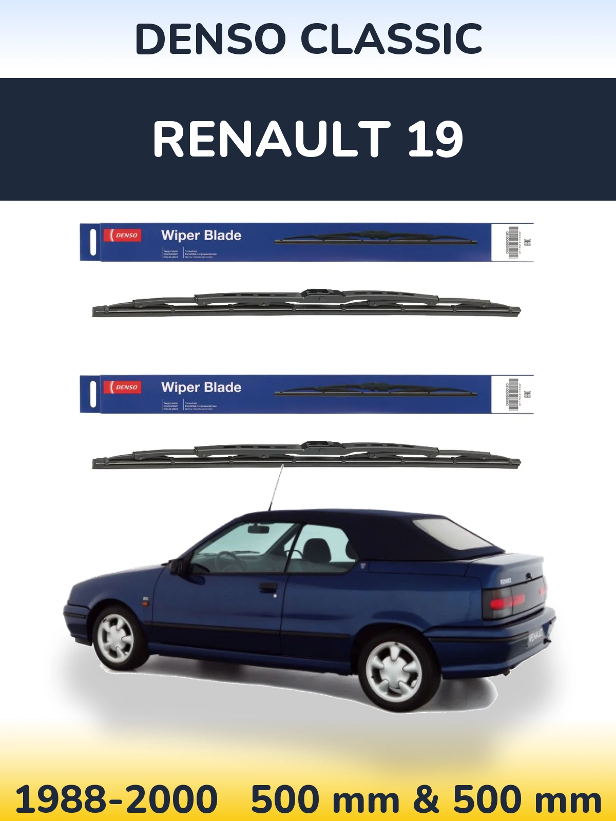 Ștergătoare Denso Classic pentru Renault 19