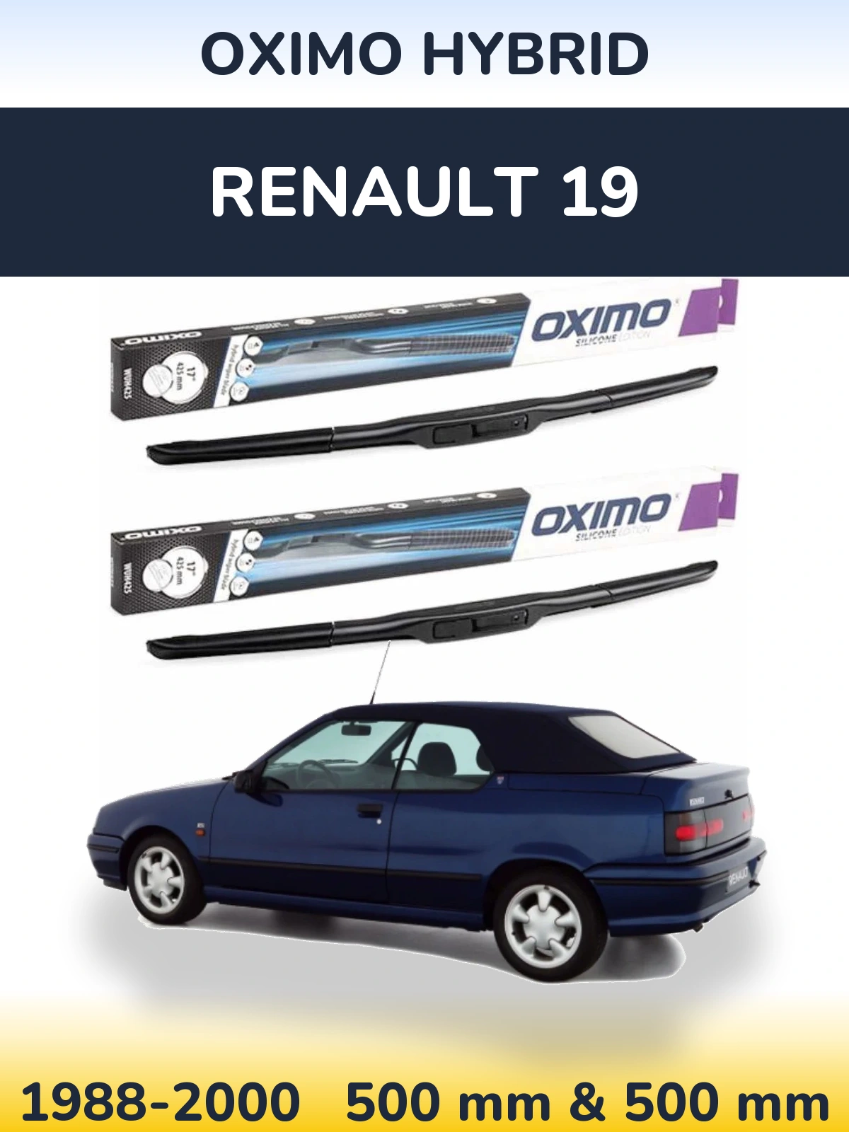 Ștergătoare Oximo Hybrid pentru Renault 19