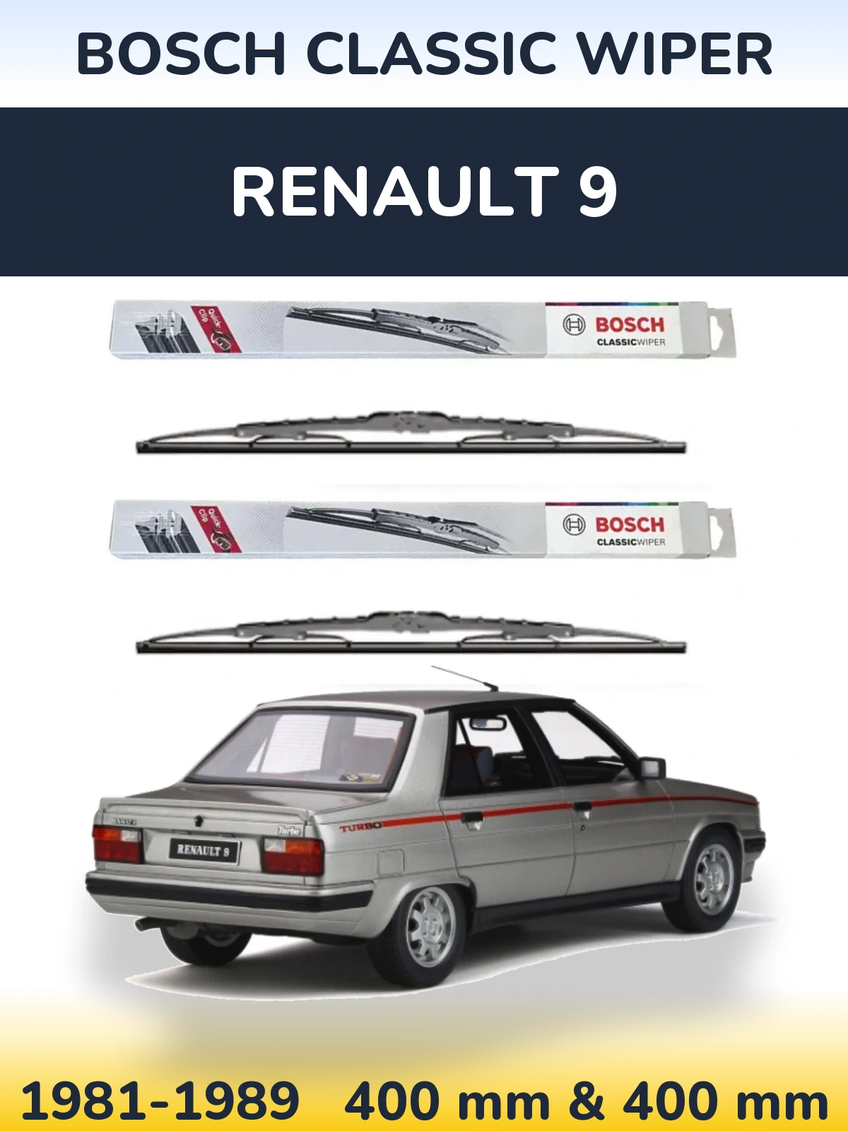 Ștergătoare BOSCH Classic Wiper pentru Renault 9