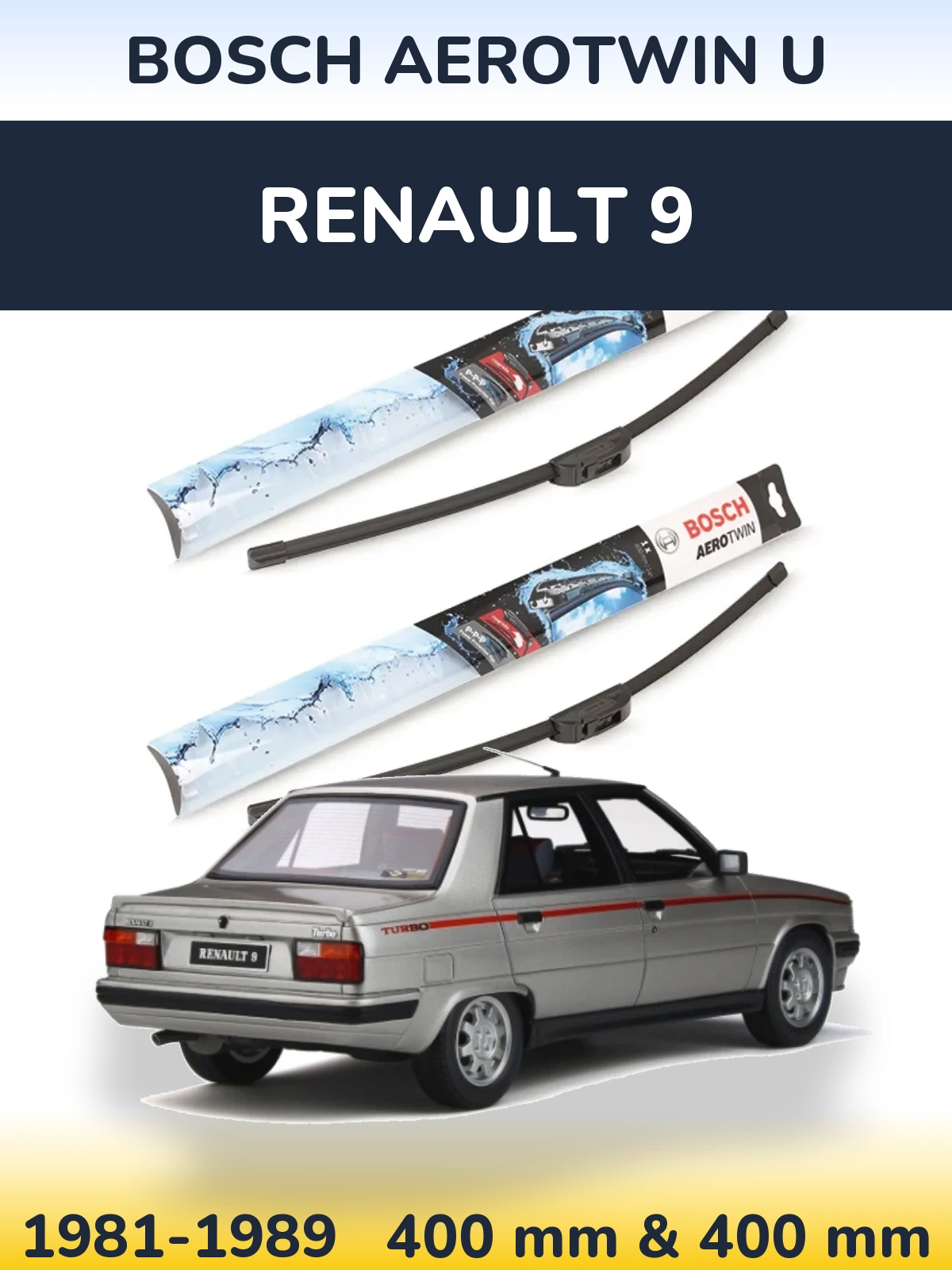 Ștergătoare BOSCH AeroTwin U pentru Renault 9