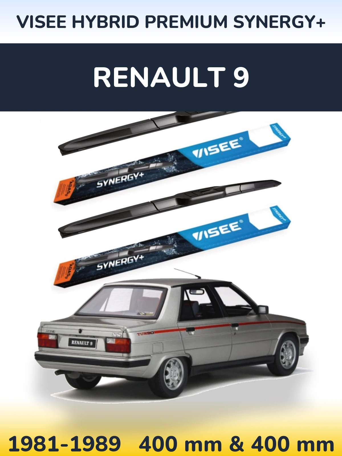 Ștergătoare VISEE HYBRID PREMIUM SYNERGY+ pentru Renault 9