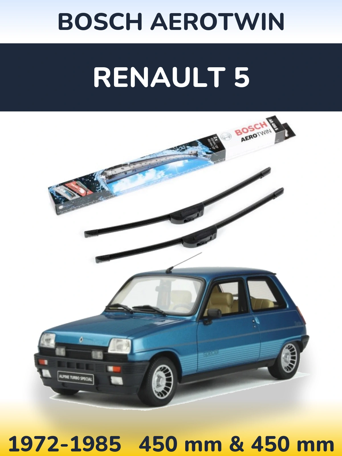 Ștergătoare BOSCH AeroTwin pentru Renault 5