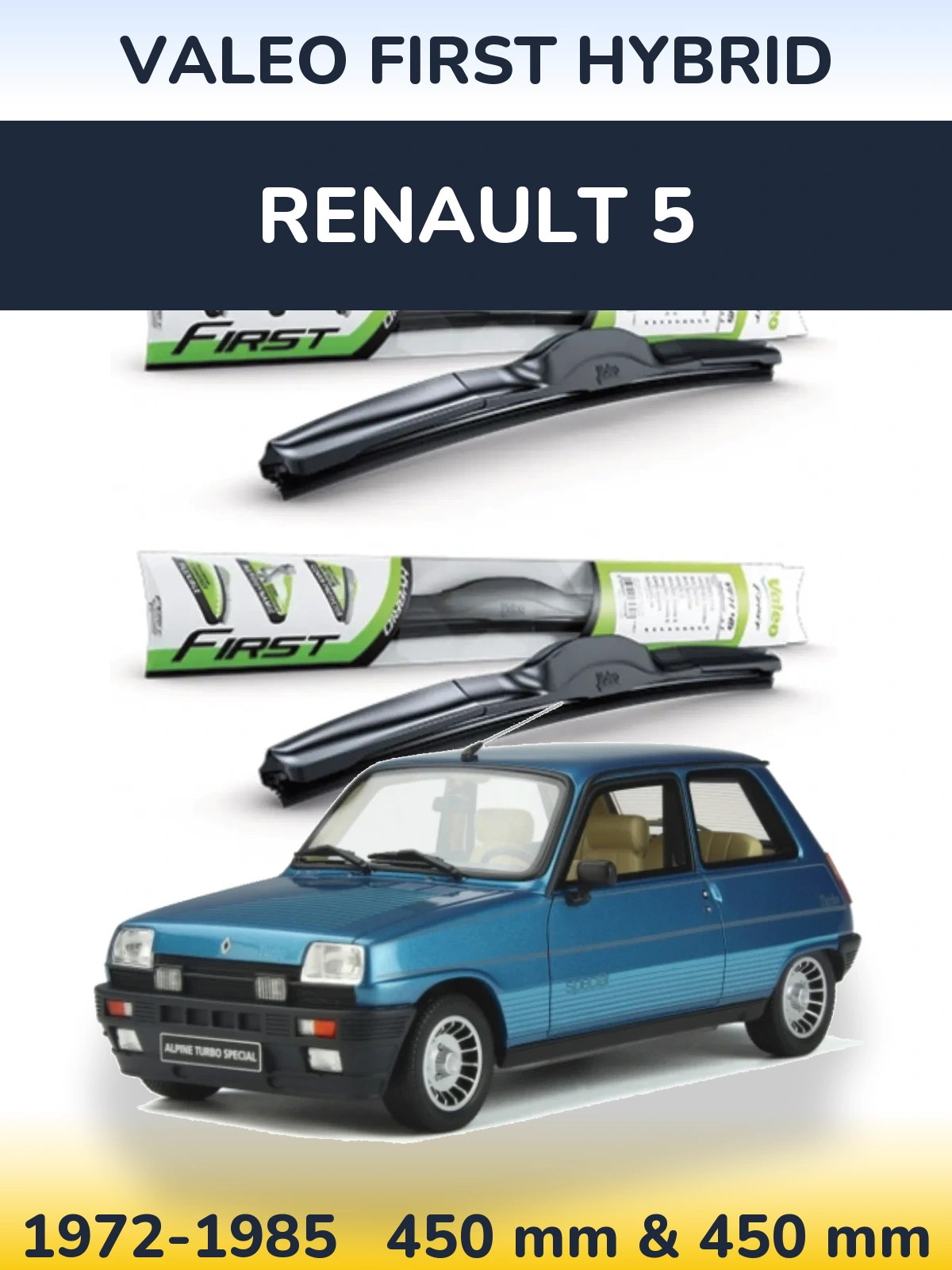 Ștergătoare Valeo First Hybrid pentru Renault 5