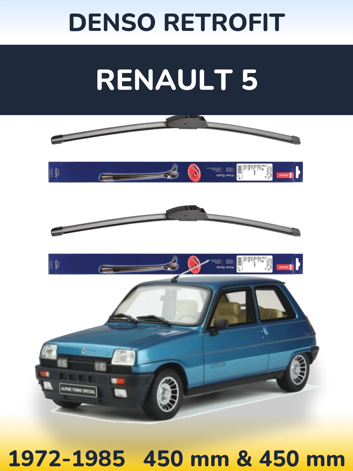 Ștergătoare Denso Retrofit pentru Renault 5
