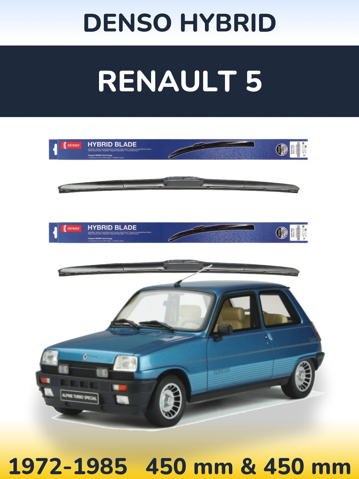 Ștergătoare Denso Hybrid pentru Renault 5