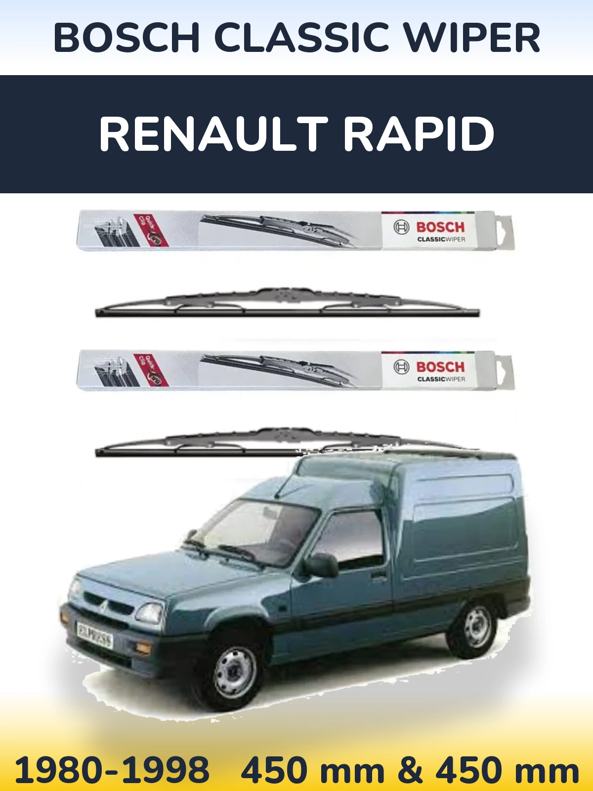 Ștergătoare BOSCH Classic Wiper pentru Renault Rapid