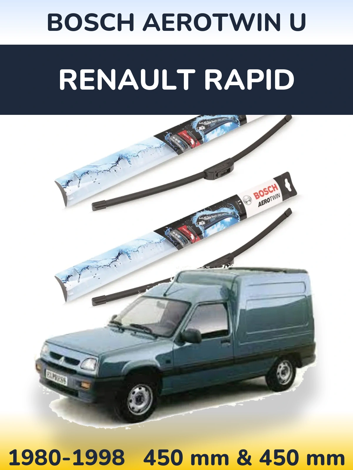 Ștergătoare BOSCH AeroTwin U pentru Renault Rapid