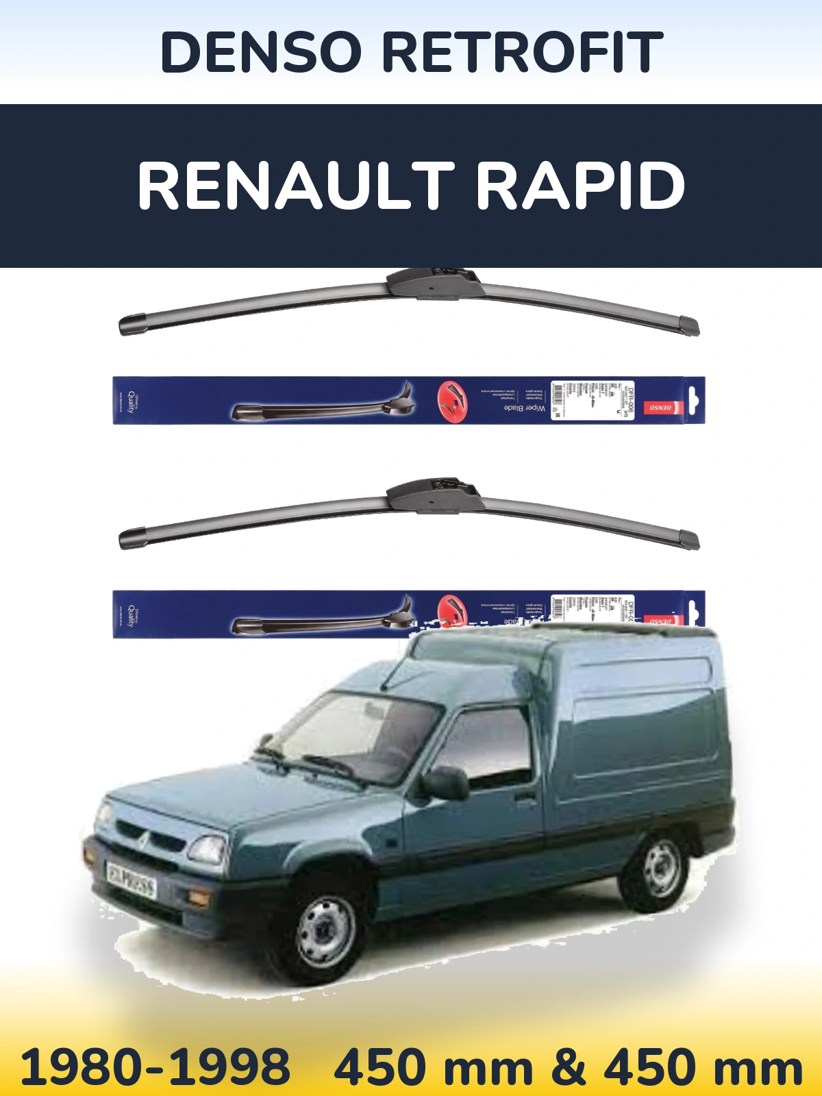 Ștergătoare Denso Retrofit pentru Renault Rapid