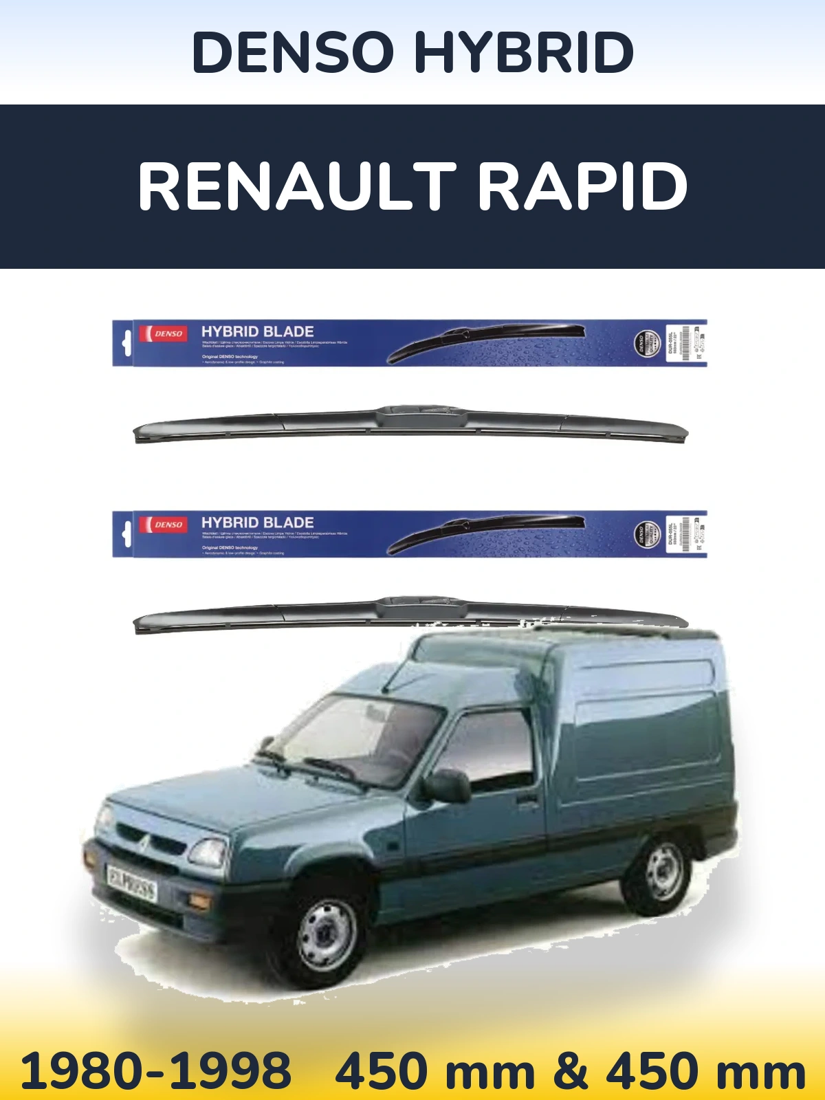 Ștergătoare Denso Hybrid pentru Renault Rapid