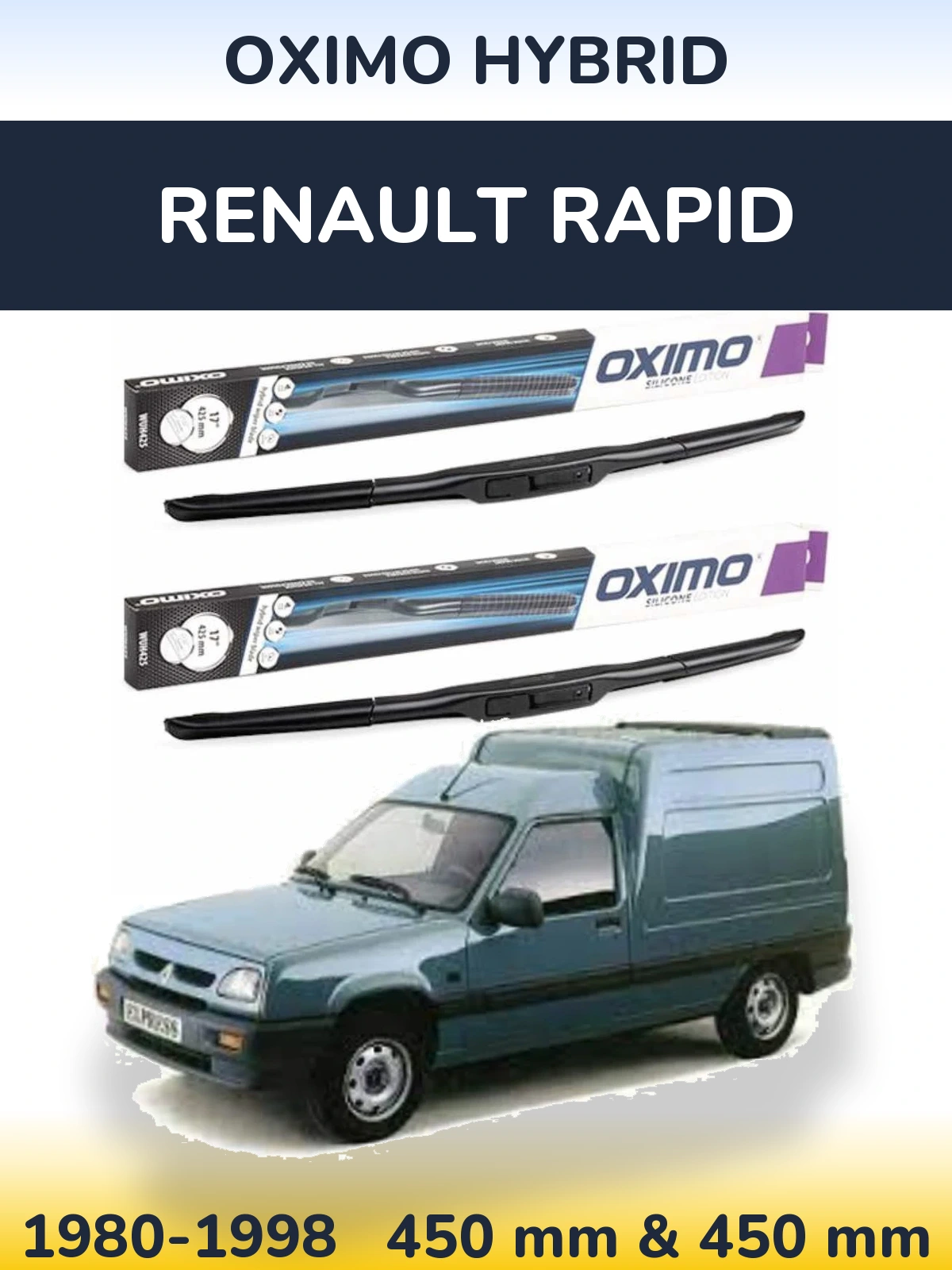 Ștergătoare Oximo Hybrid pentru Renault Rapid