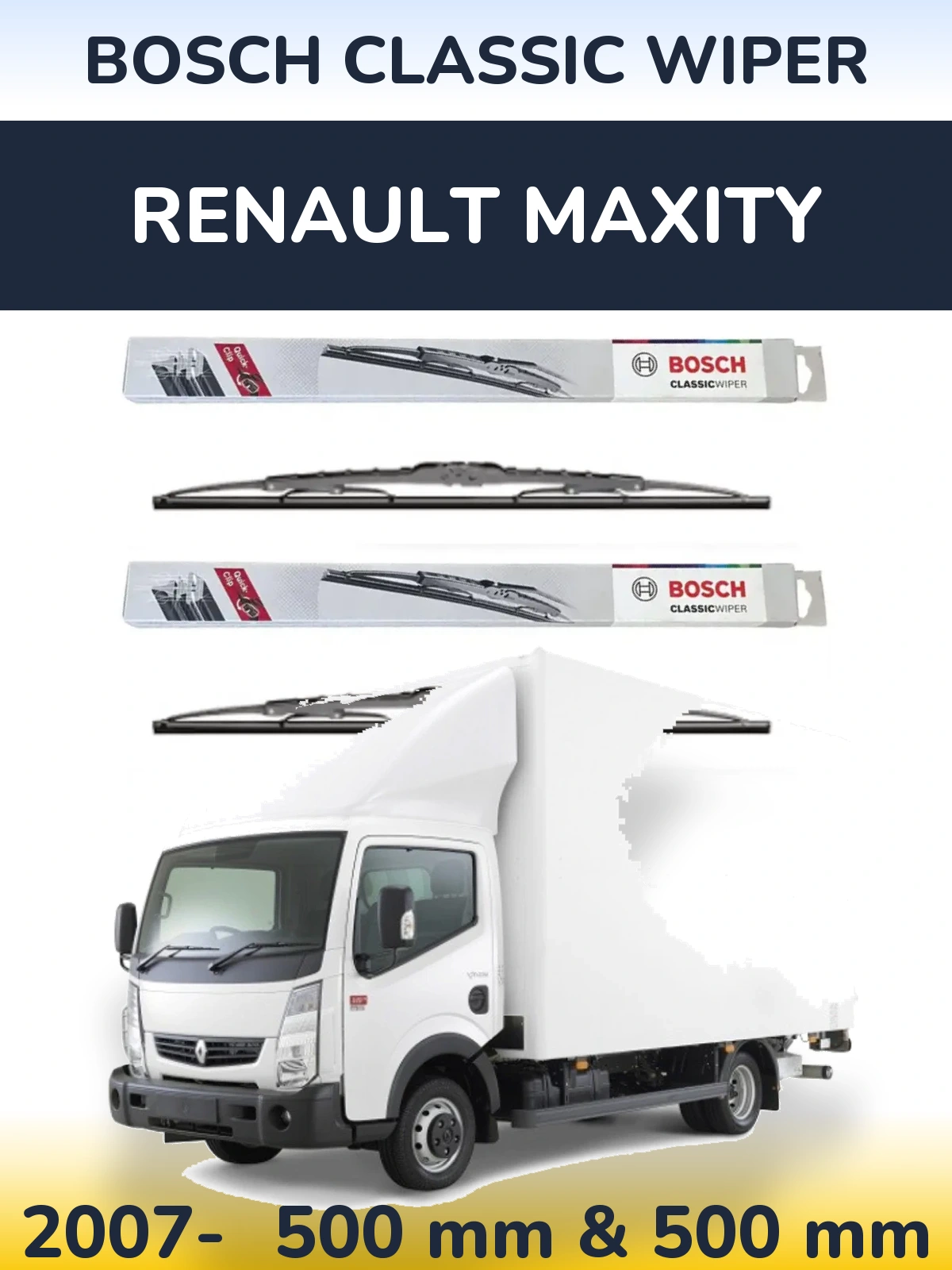 Ștergătoare BOSCH Classic Wiper pentru Renault Maxity