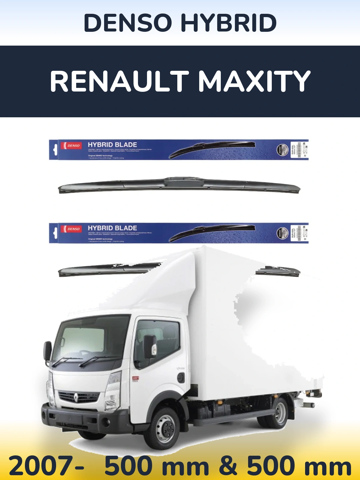 Ștergătoare Denso Hybrid pentru Renault Maxity