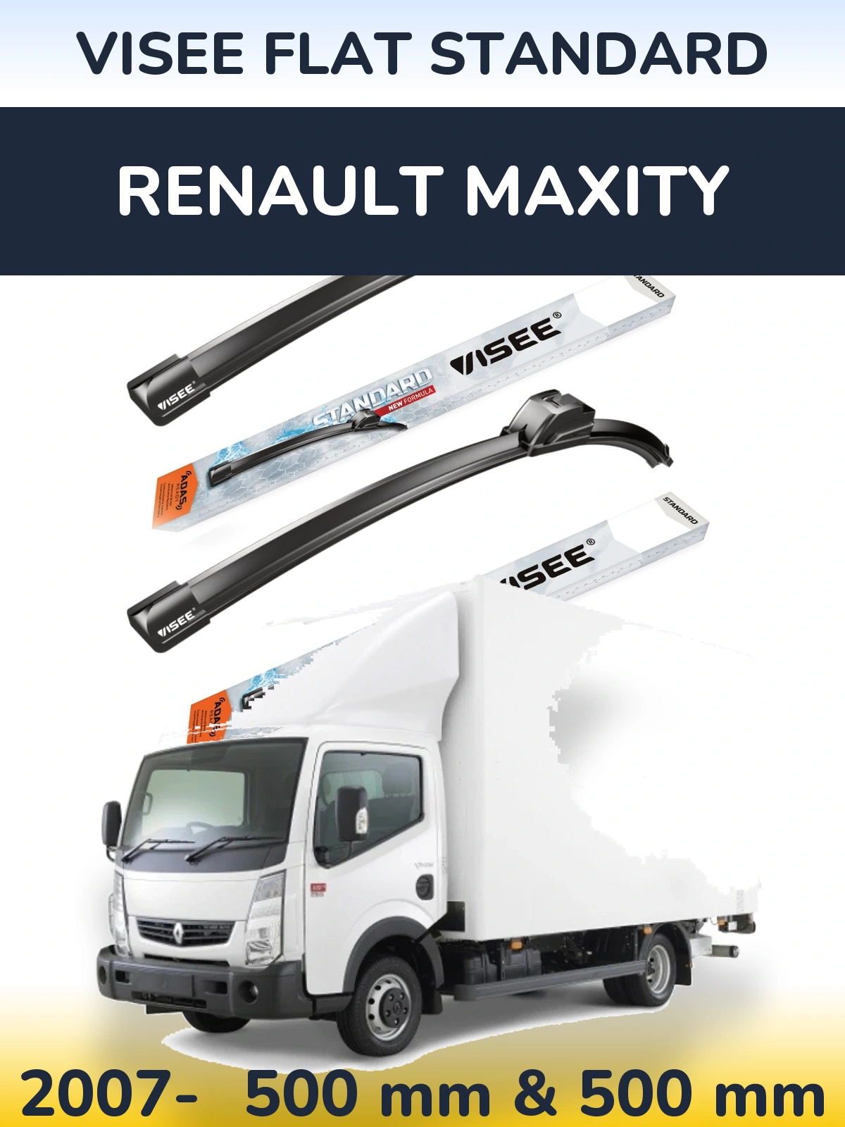 Ștergătoare VISEE FLAT STANDARD pentru Renault Maxity