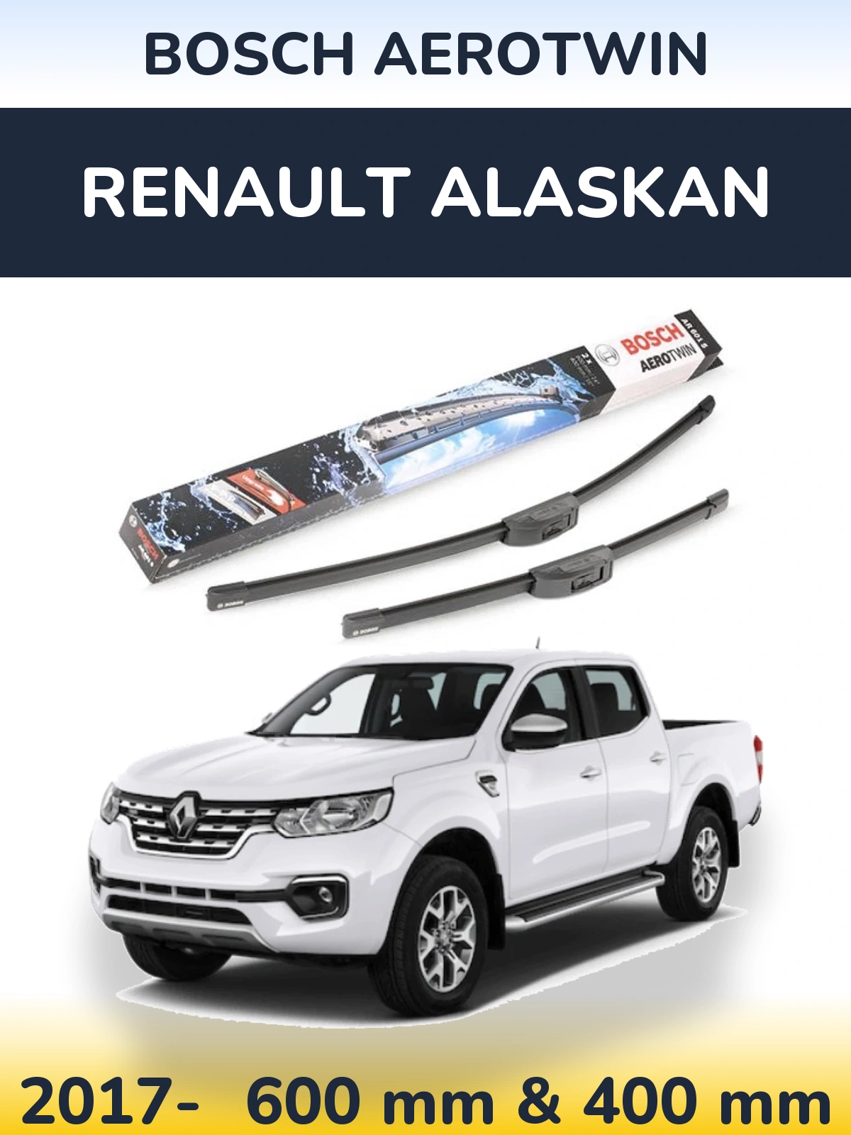 Ștergătoare BOSCH AeroTwin pentru Renault Alaskan