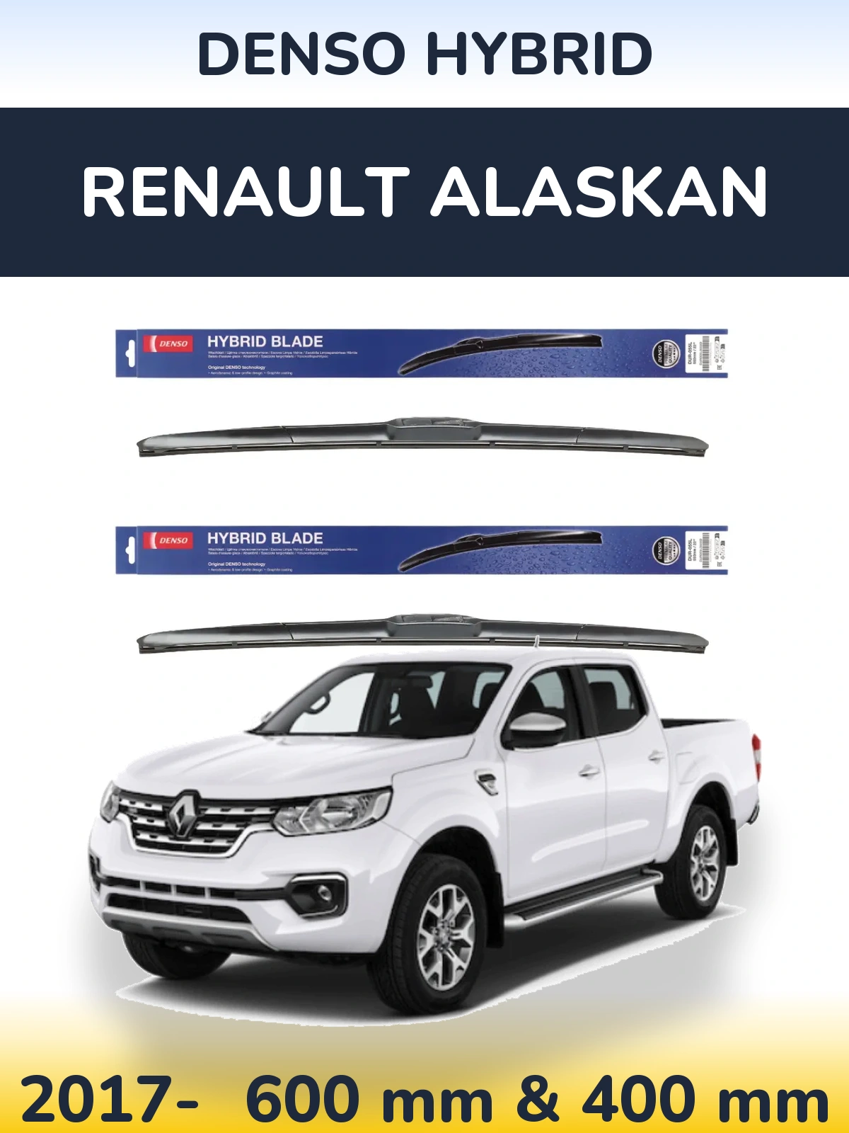 Ștergătoare Denso Hybrid pentru Renault Alaskan