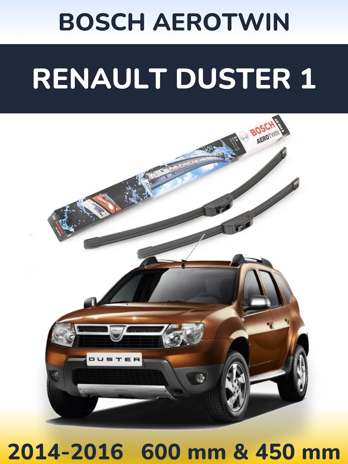 Ștergătoare BOSCH AeroTwin pentru Renault Duster 1