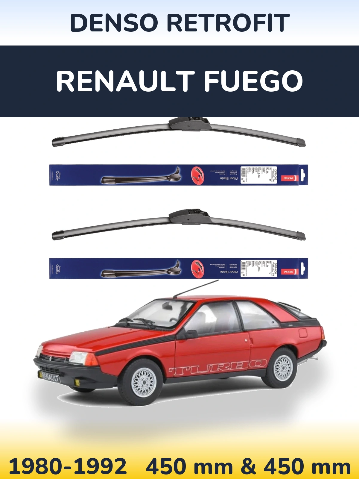 Ștergătoare Denso Retrofit pentru Renault Fuego