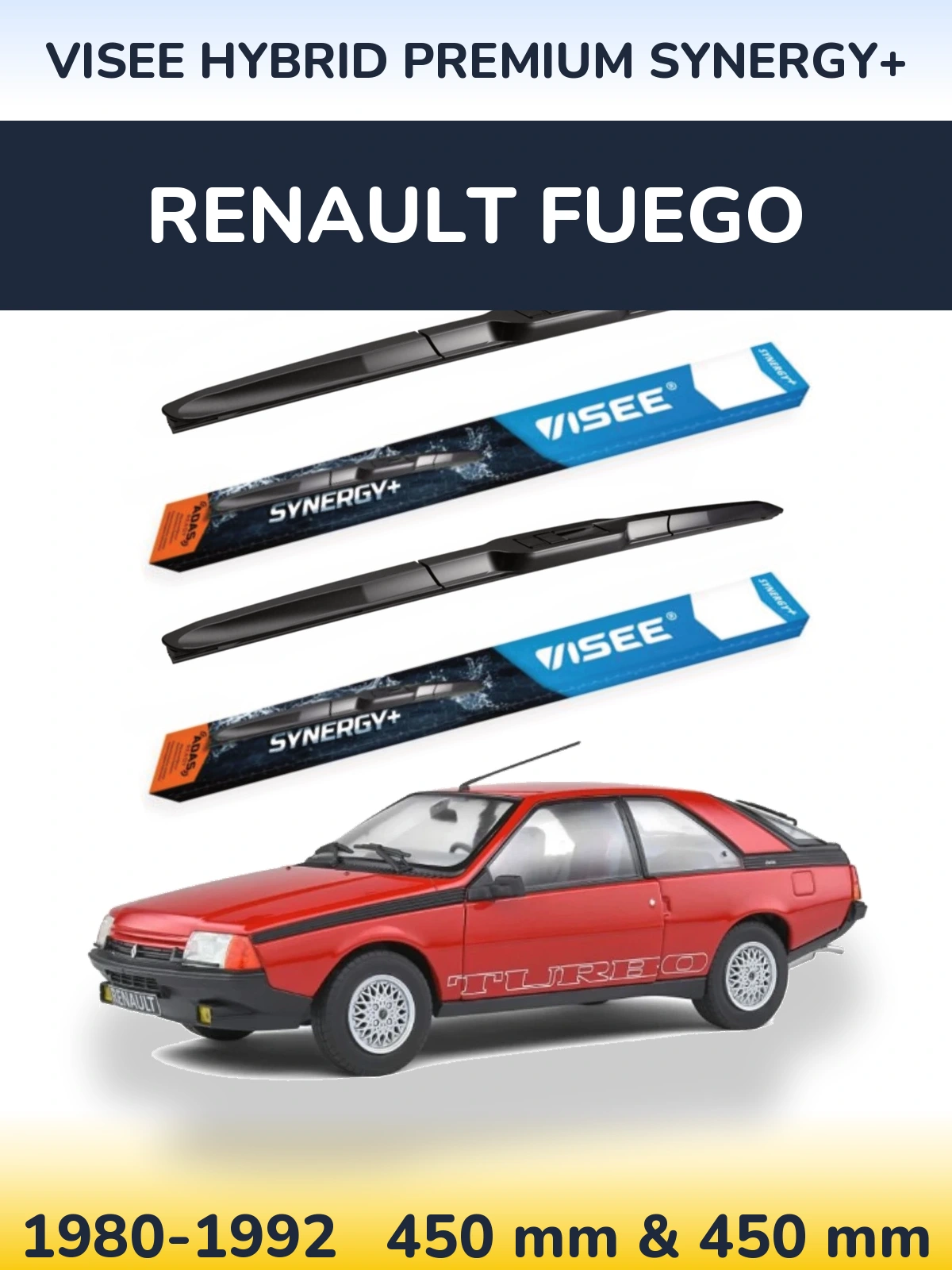 Ștergătoare VISEE HYBRID PREMIUM SYNERGY+ pentru Renault Fuego