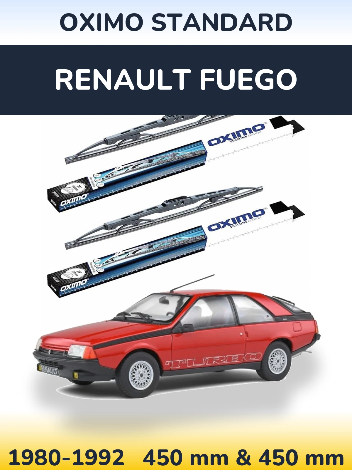 Ștergătoare Oximo Standard pentru Renault Fuego