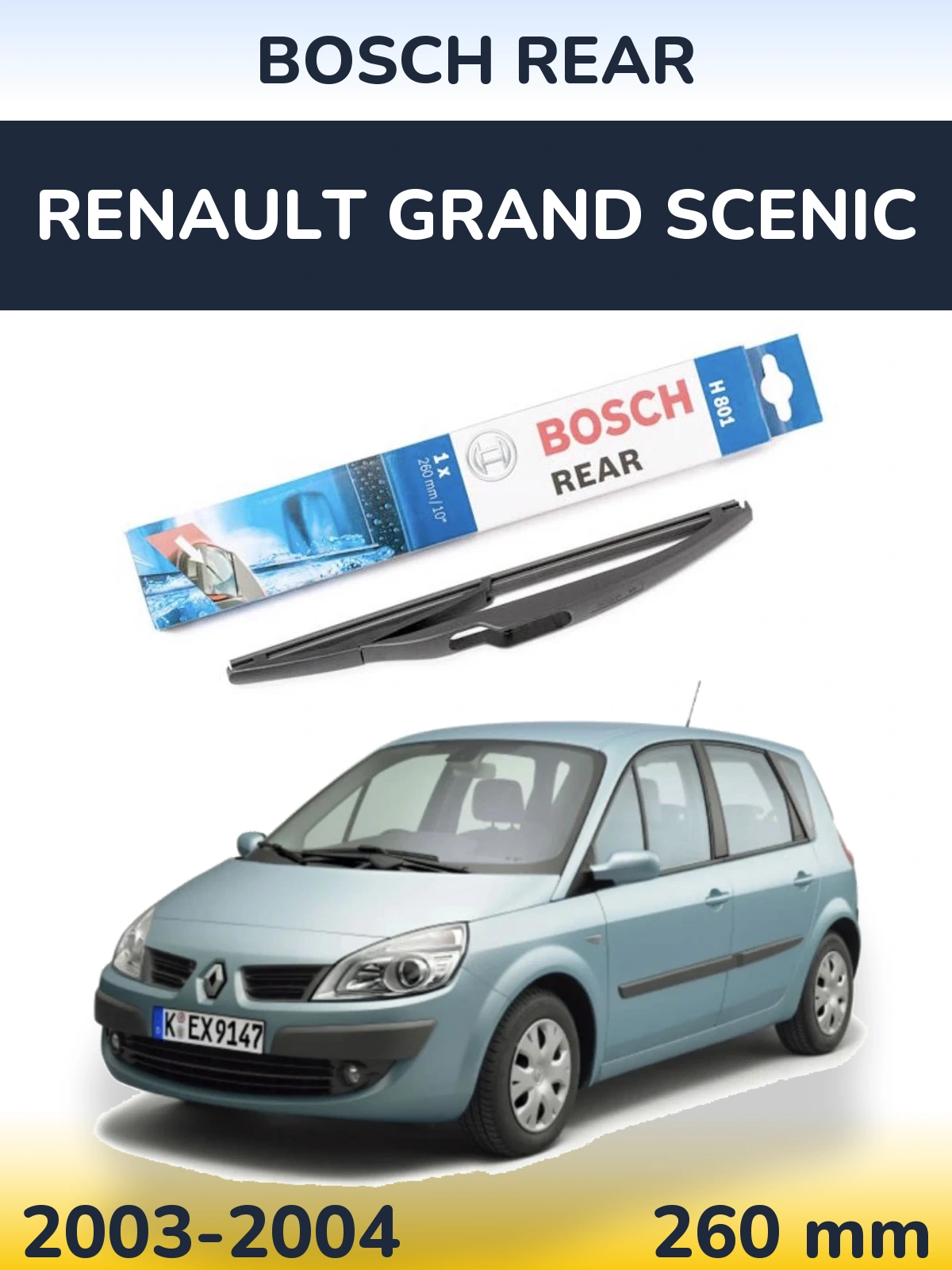 Ștergătoare BOSCH Rear pentru Renault Grand Scenic