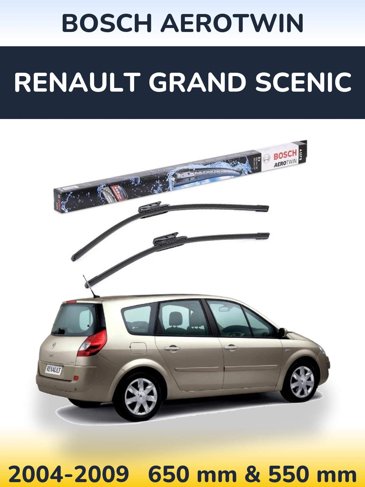 Ștergătoare BOSCH AeroTwin pentru Renault Grand Scenic