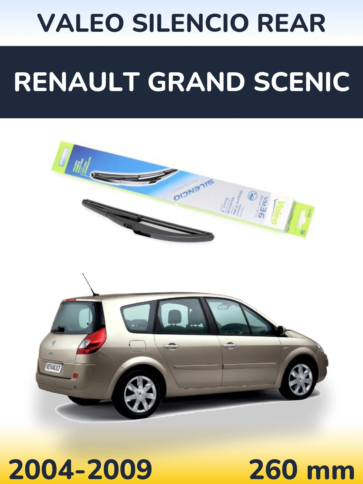Ștergătoare Valeo Silencio Rear pentru Renault Grand Scenic