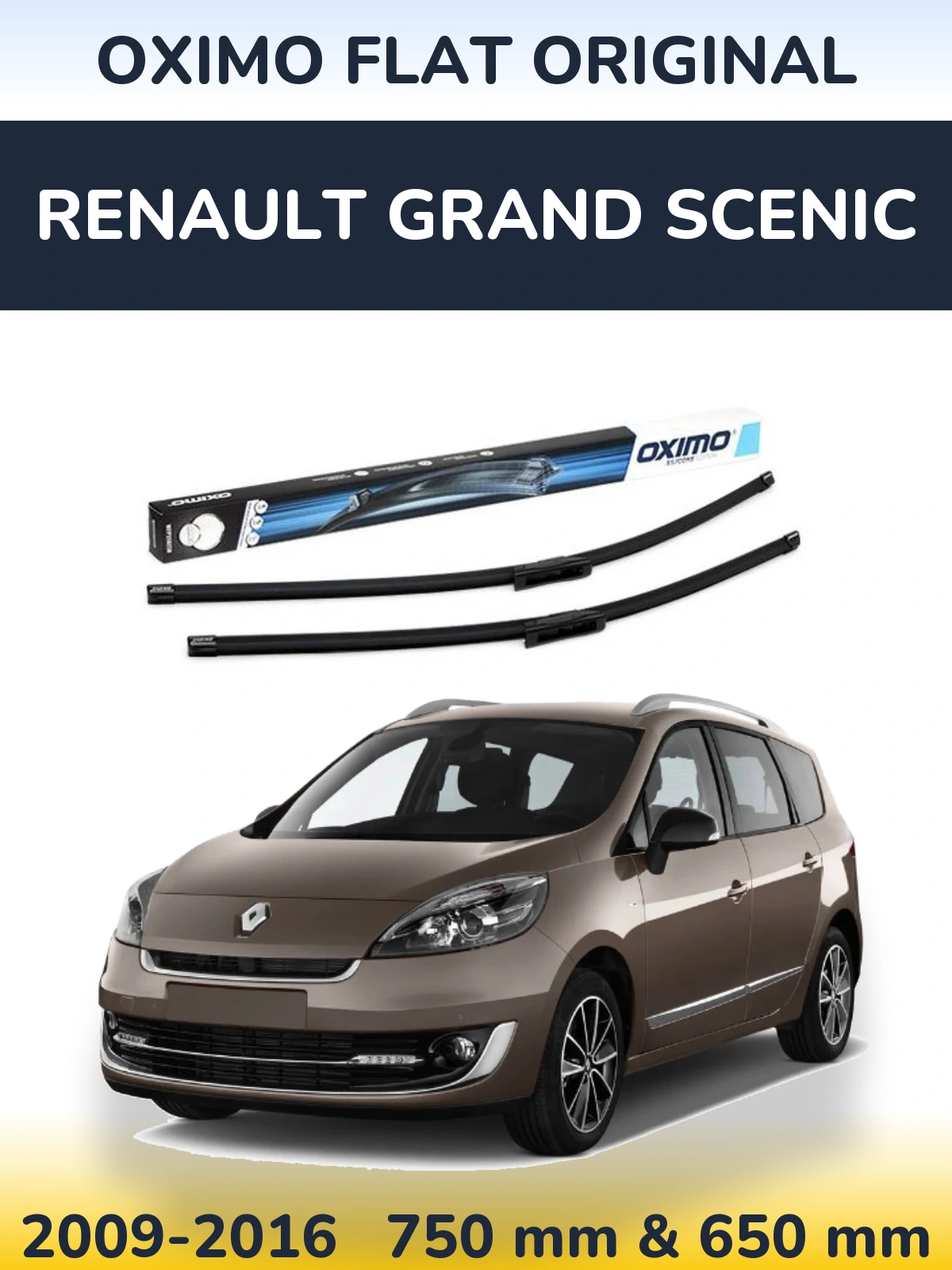 Ștergătoare Oximo Flat Original pentru Renault Grand Scenic