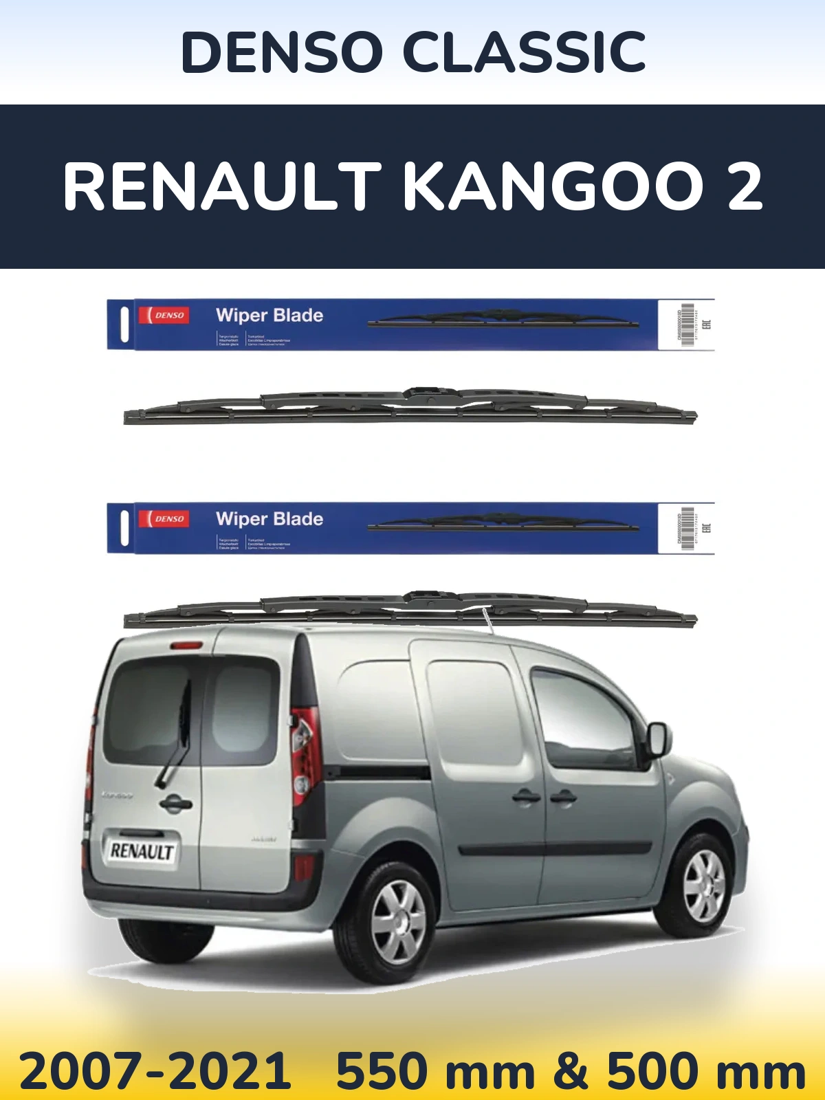Ștergătoare Denso Classic pentru Renault Kangoo 2