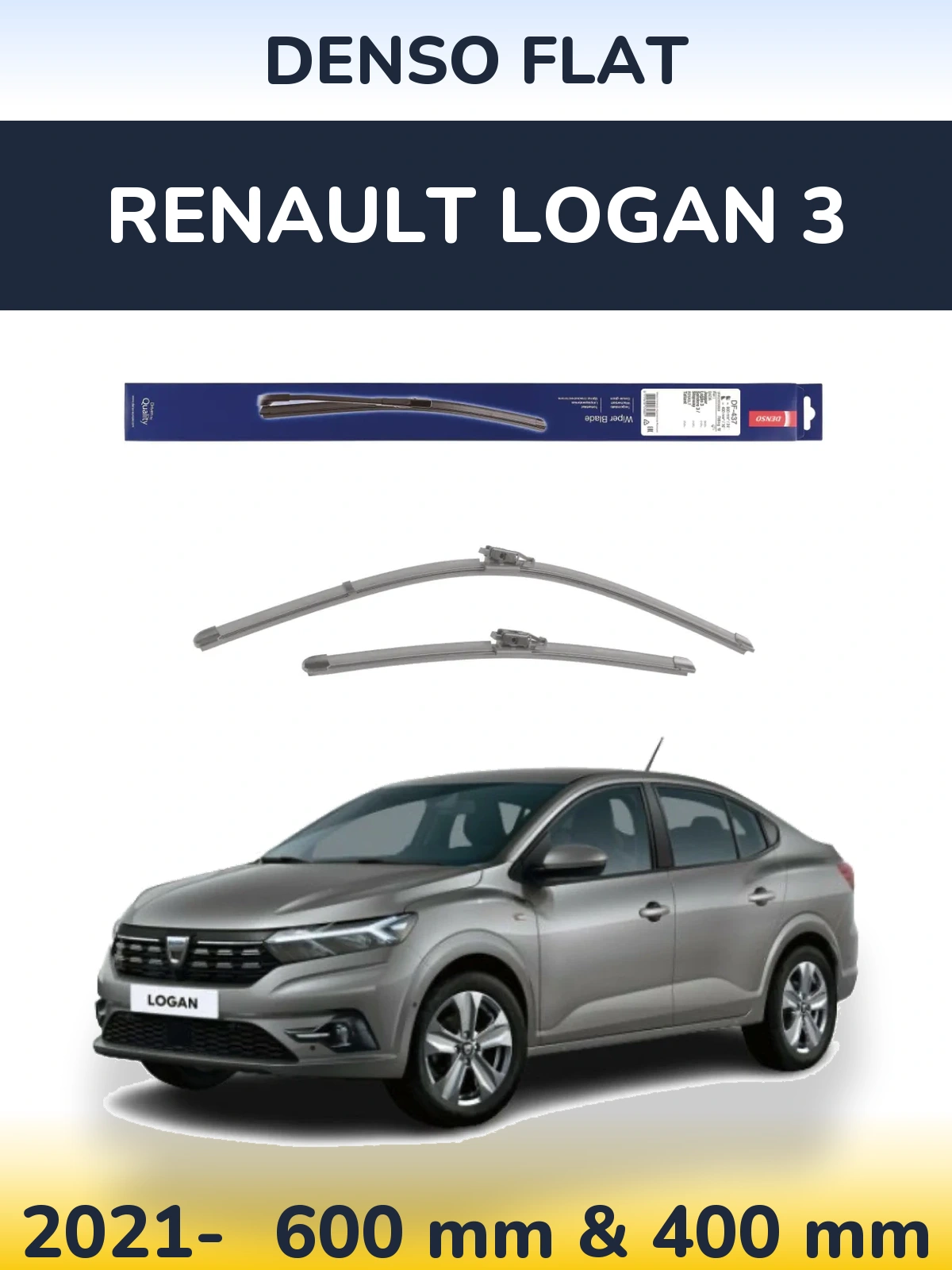 Ștergătoare Denso Flat pentru Renault Logan 3
