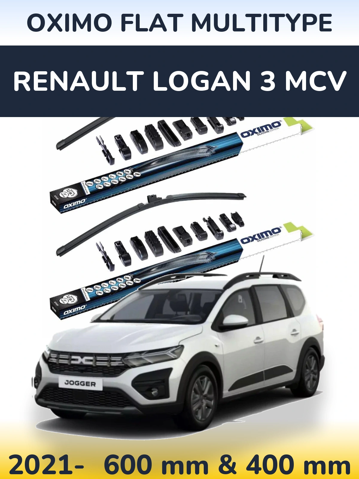 Ștergătoare Oximo Flat MultiTipe pentru Renault Logan 3 MCV
