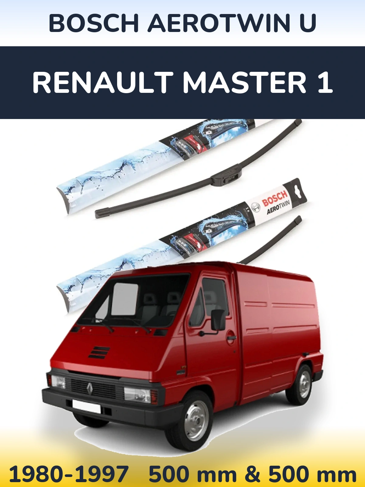 Ștergătoare BOSCH AeroTwin U pentru Renault Master 1